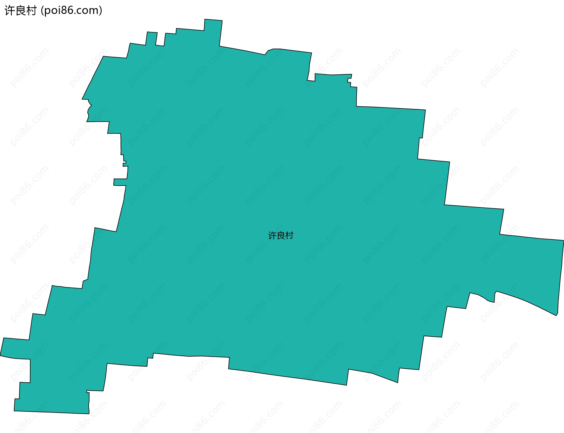 许良村边界地图