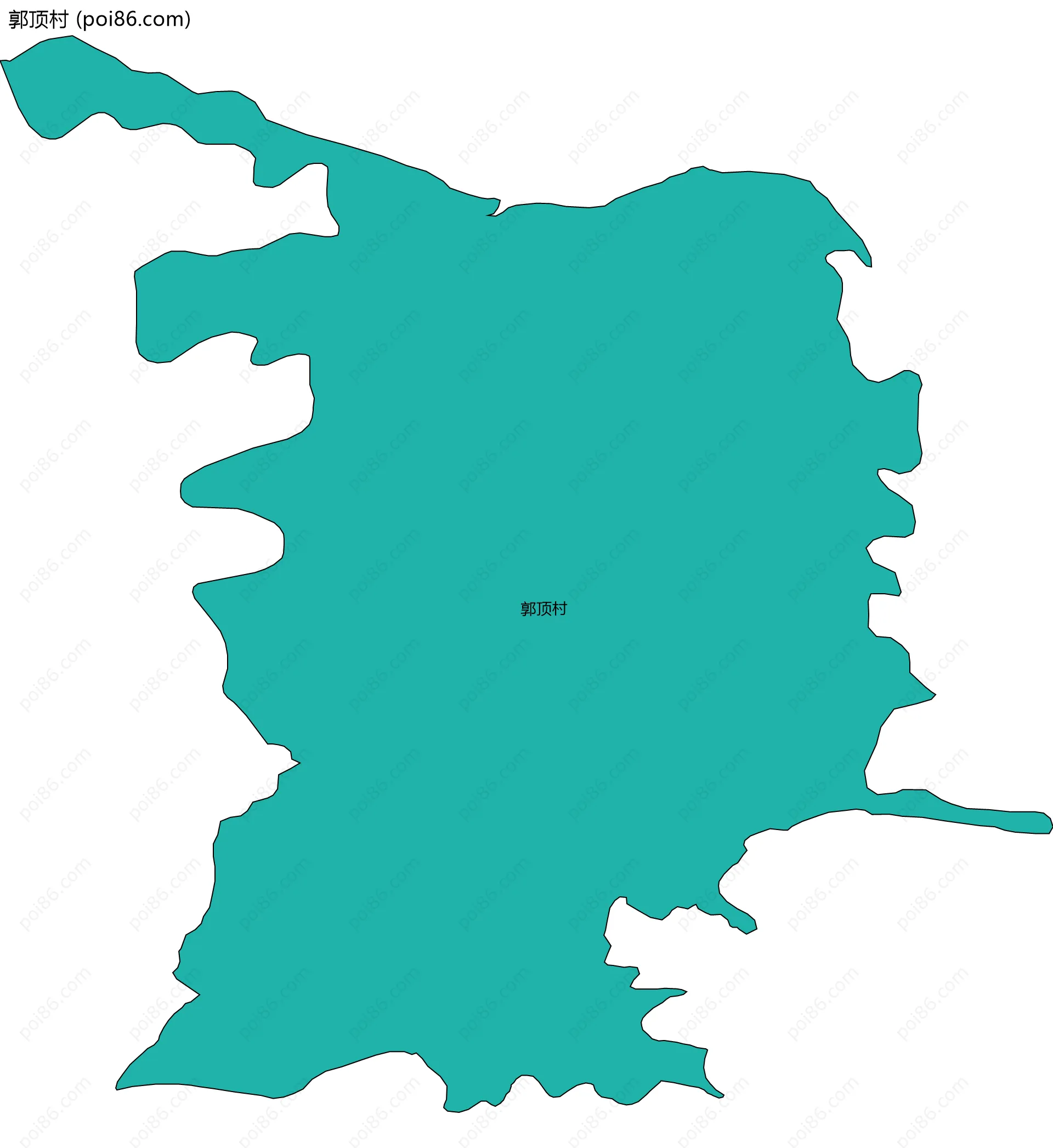 郭顶村边界地图