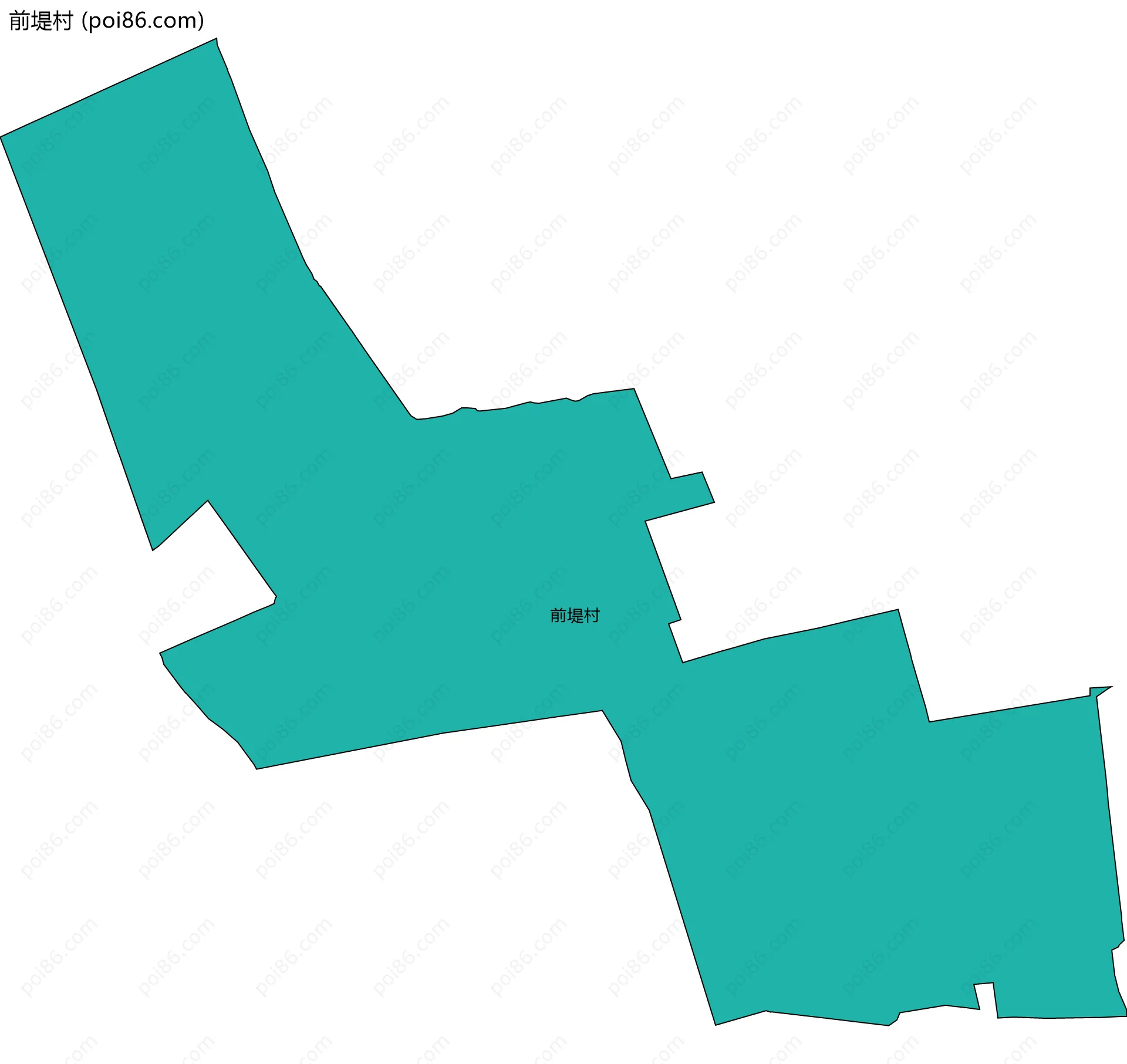 前堤村边界地图