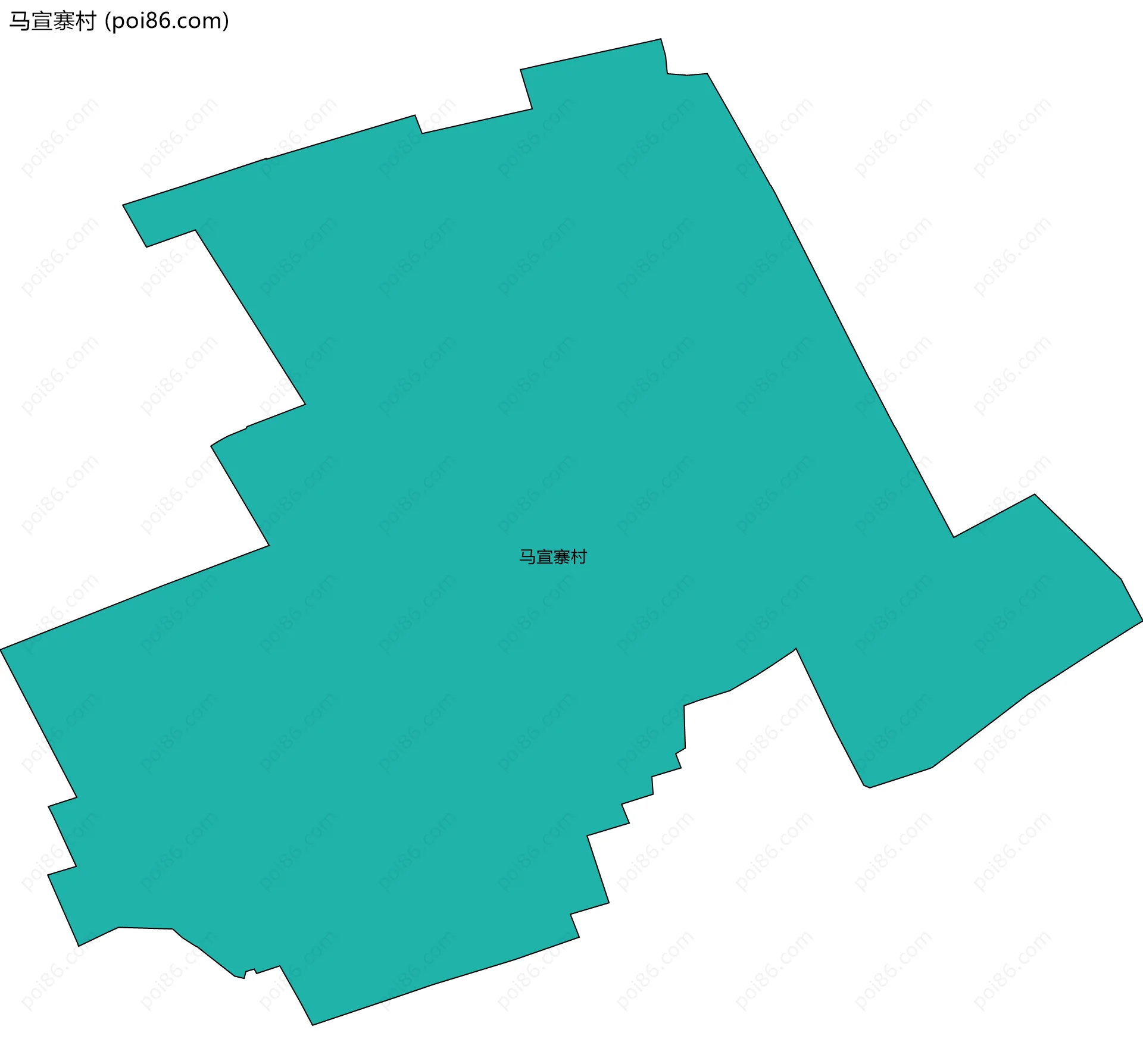 马宣寨村边界地图
