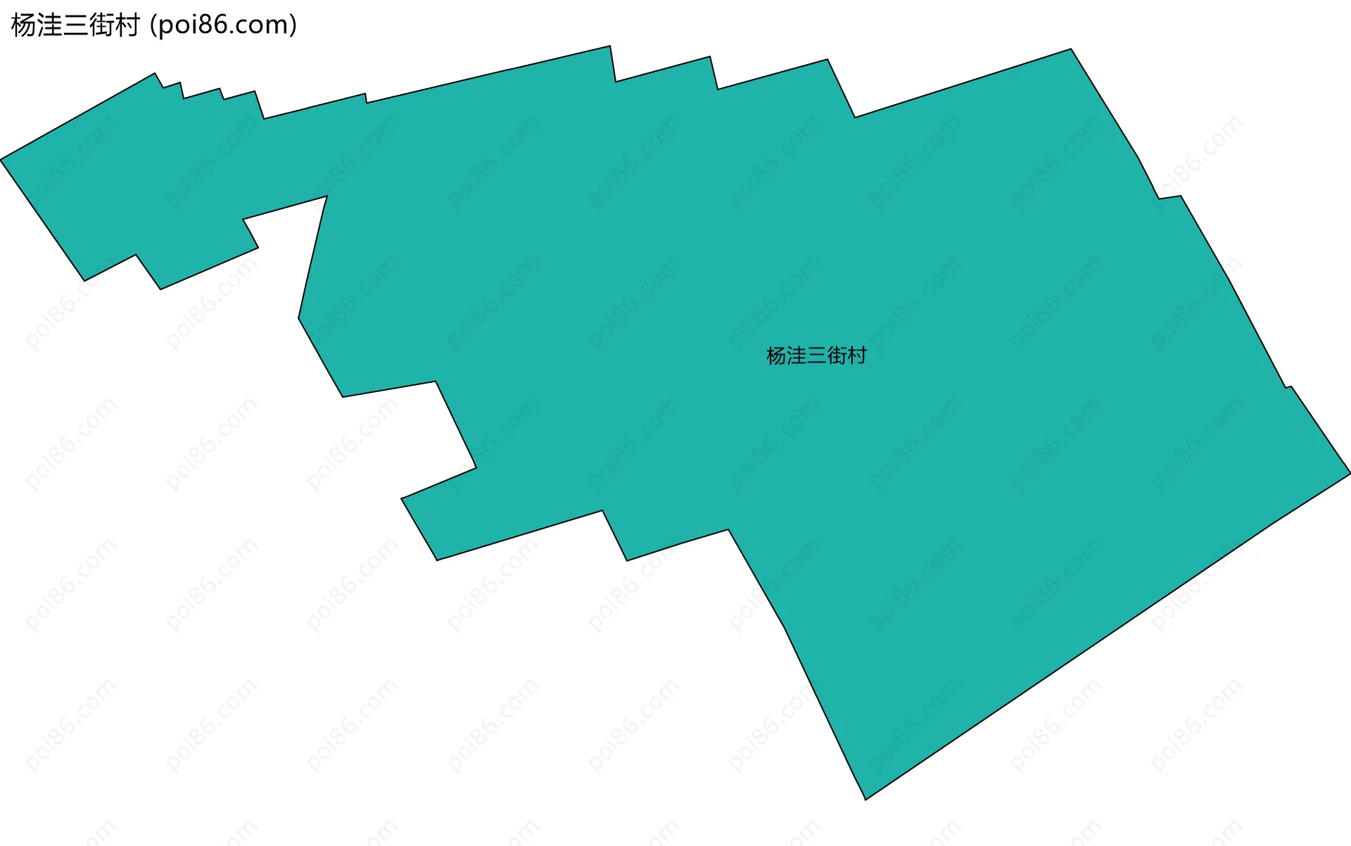 杨洼三街村边界地图