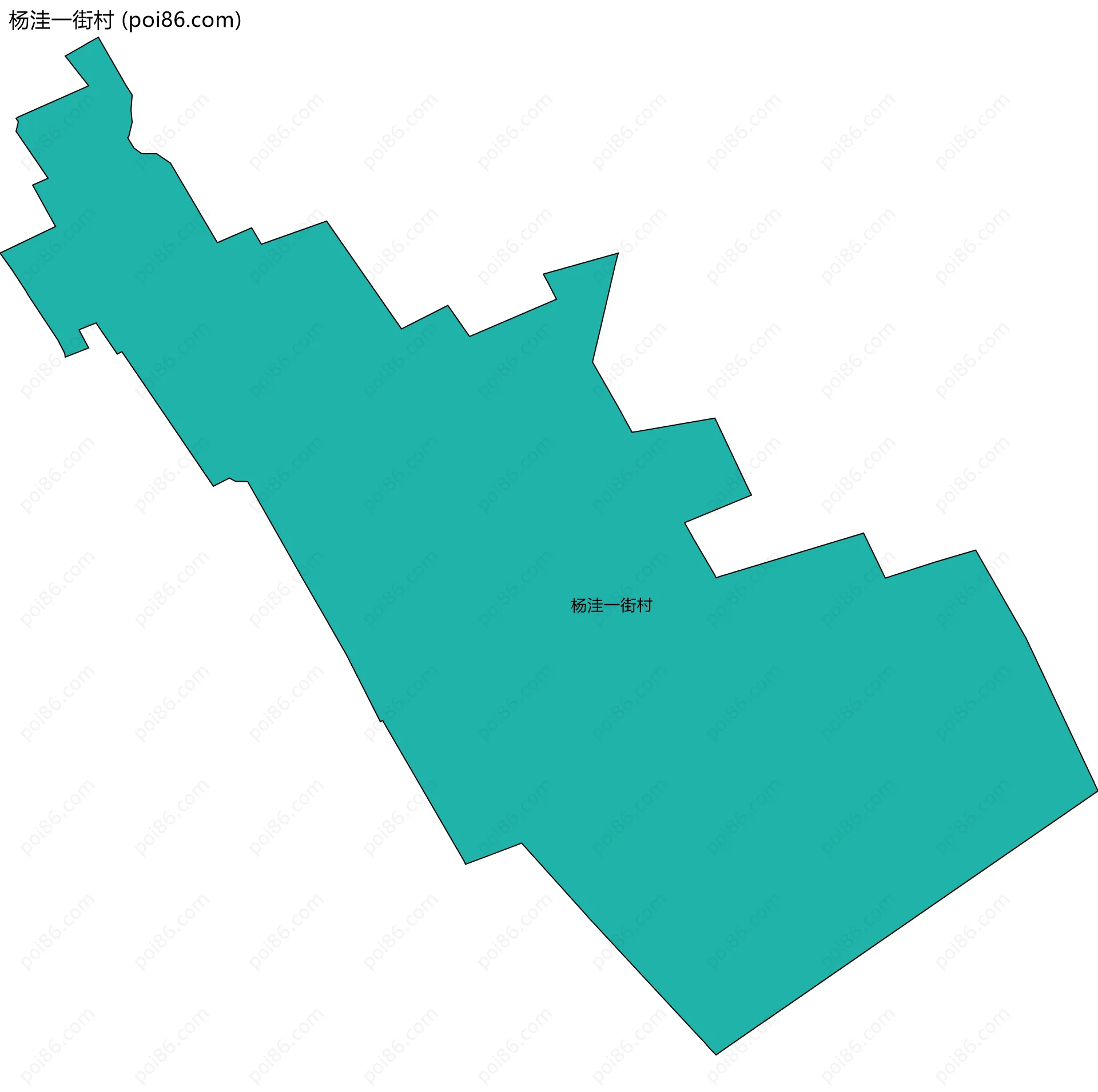 杨洼一街村边界地图