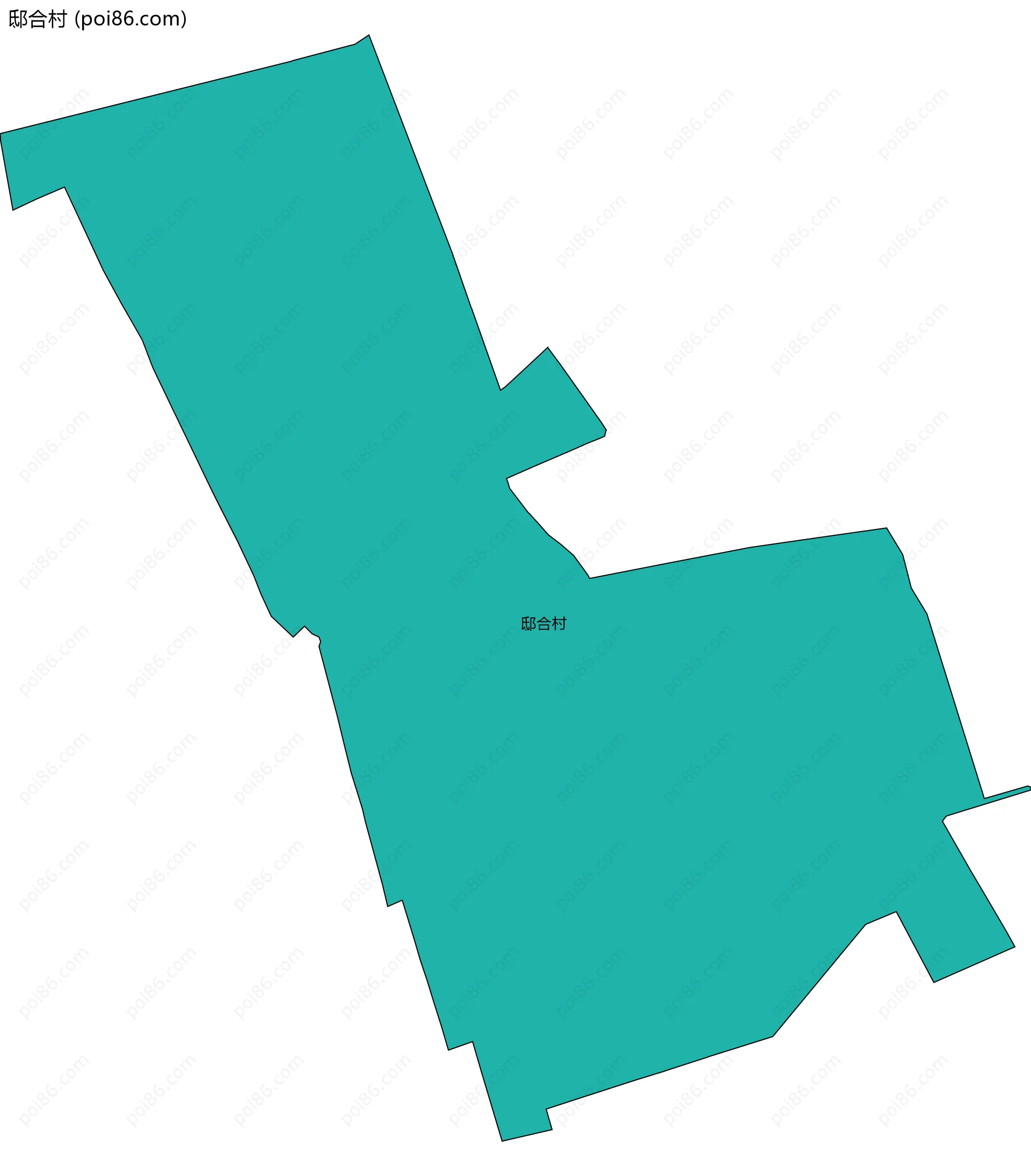邸合村边界地图
