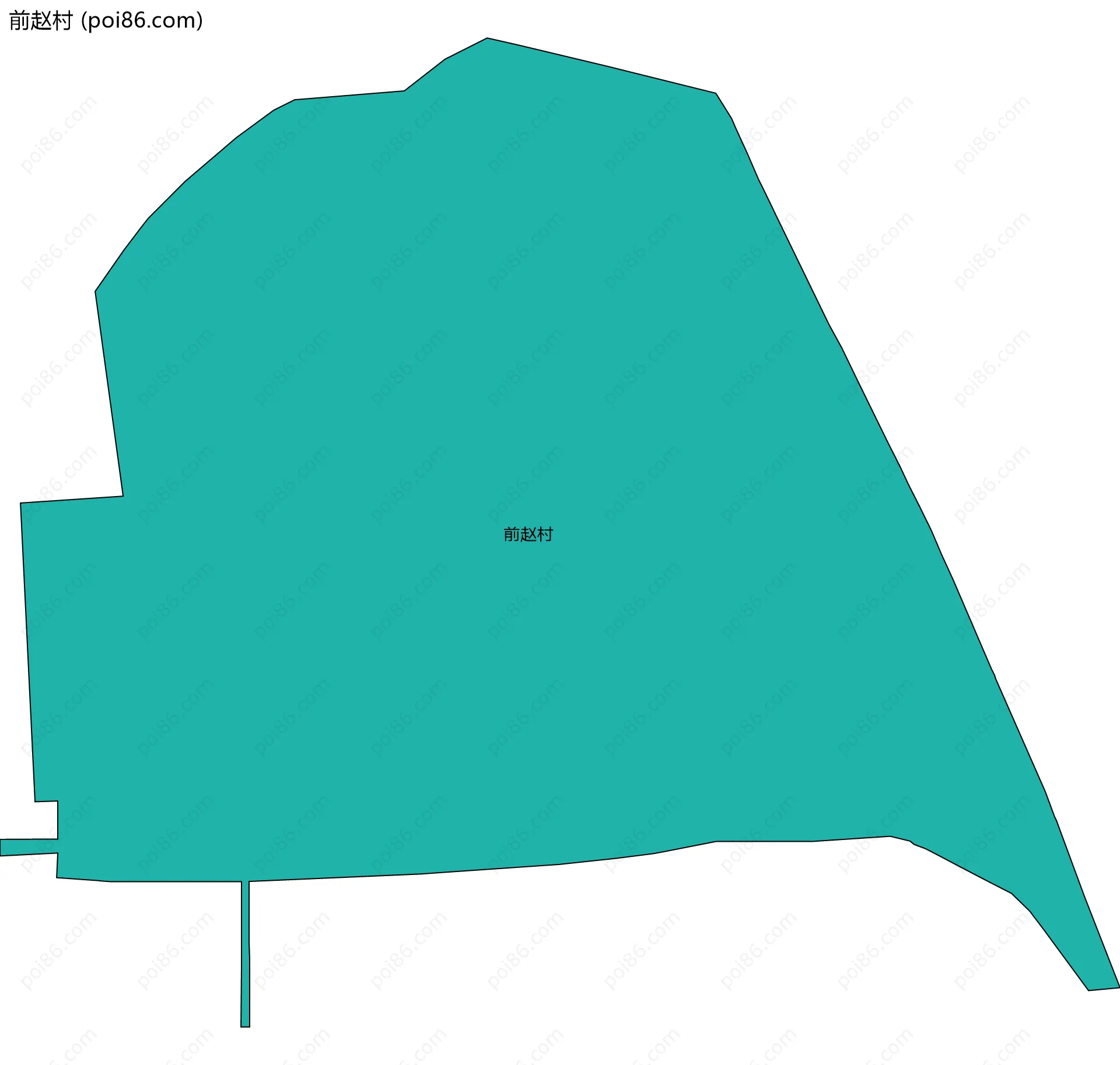 前赵村边界地图