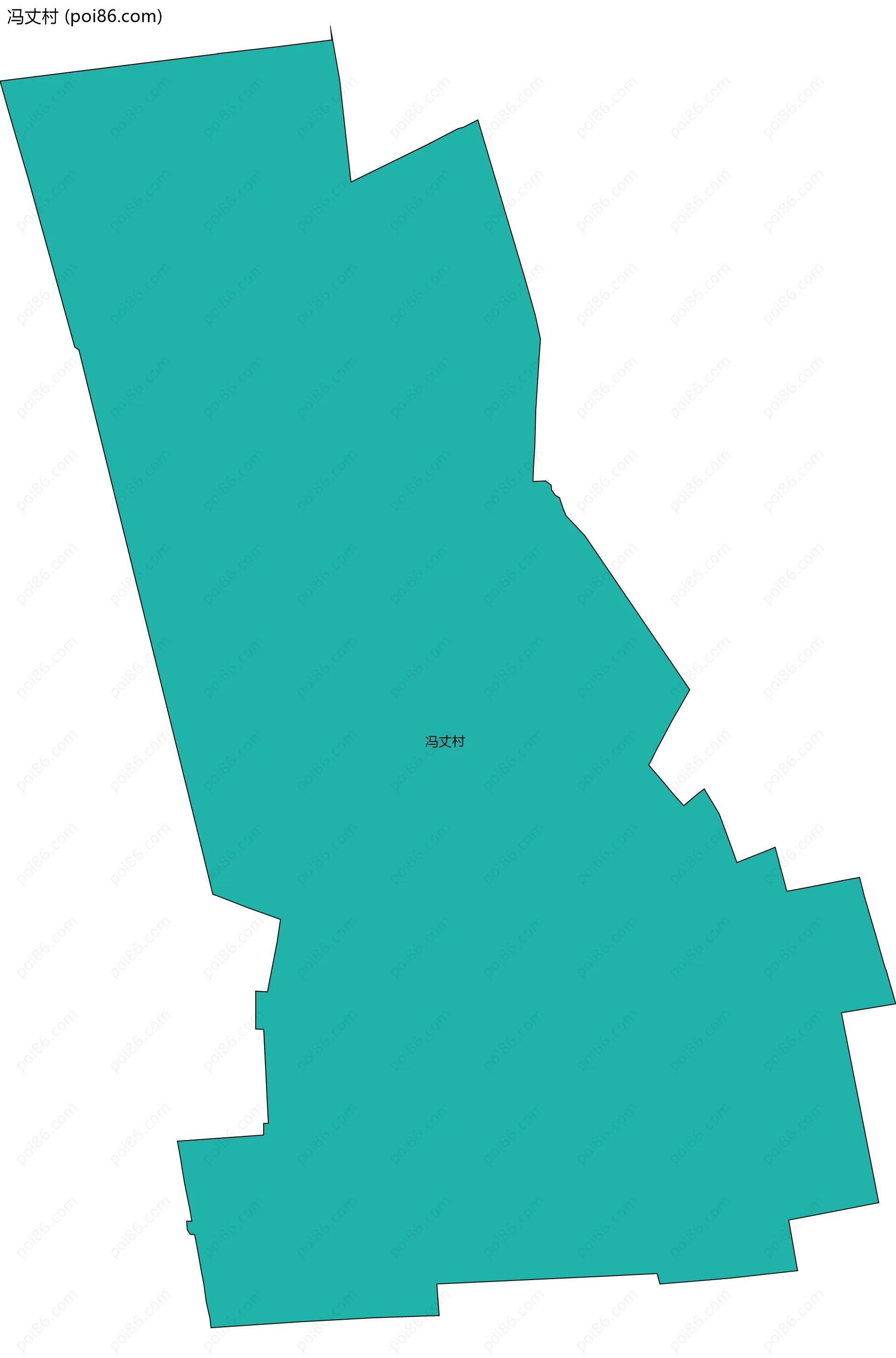 冯丈村边界地图