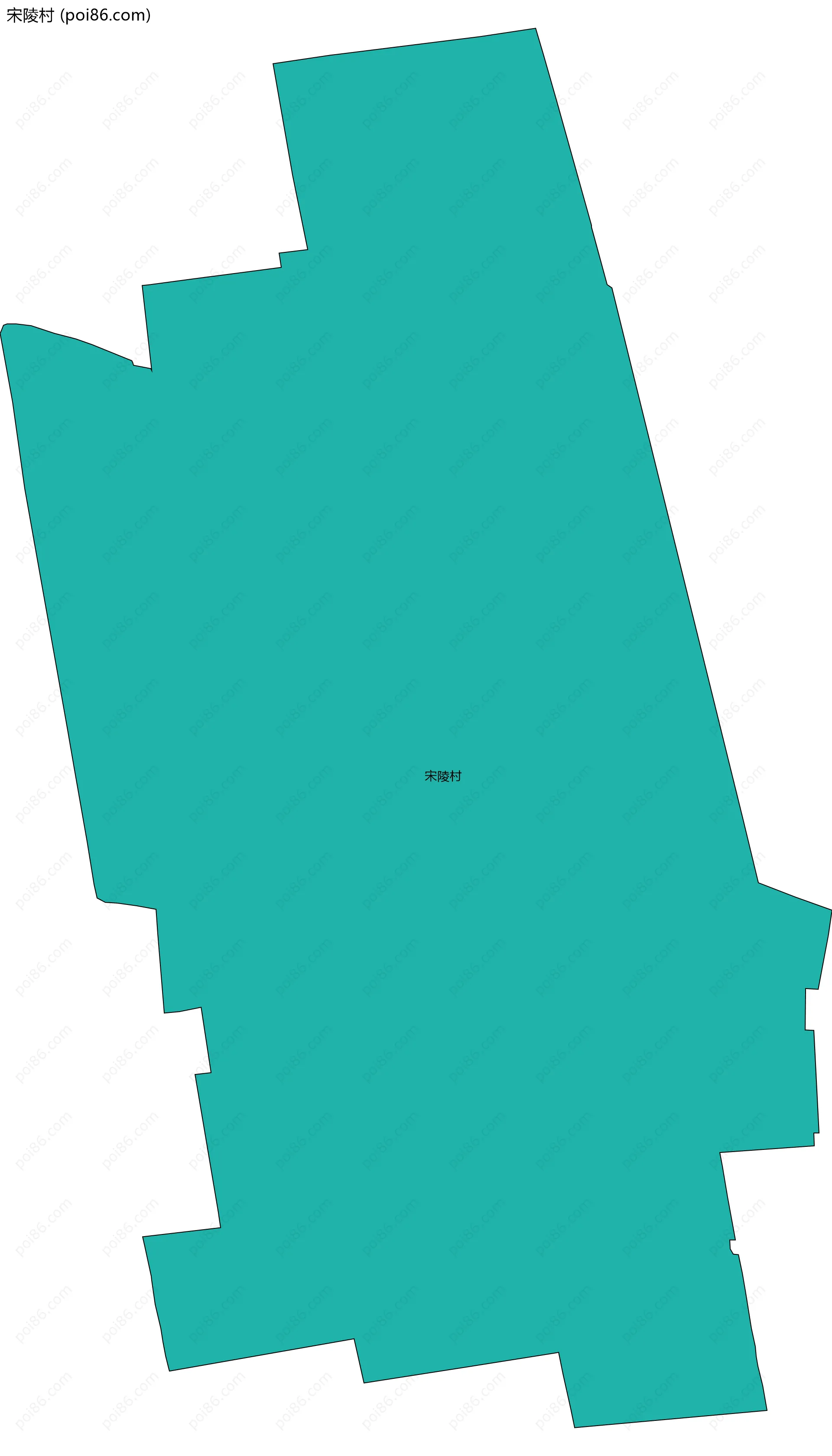 宋陵村边界地图