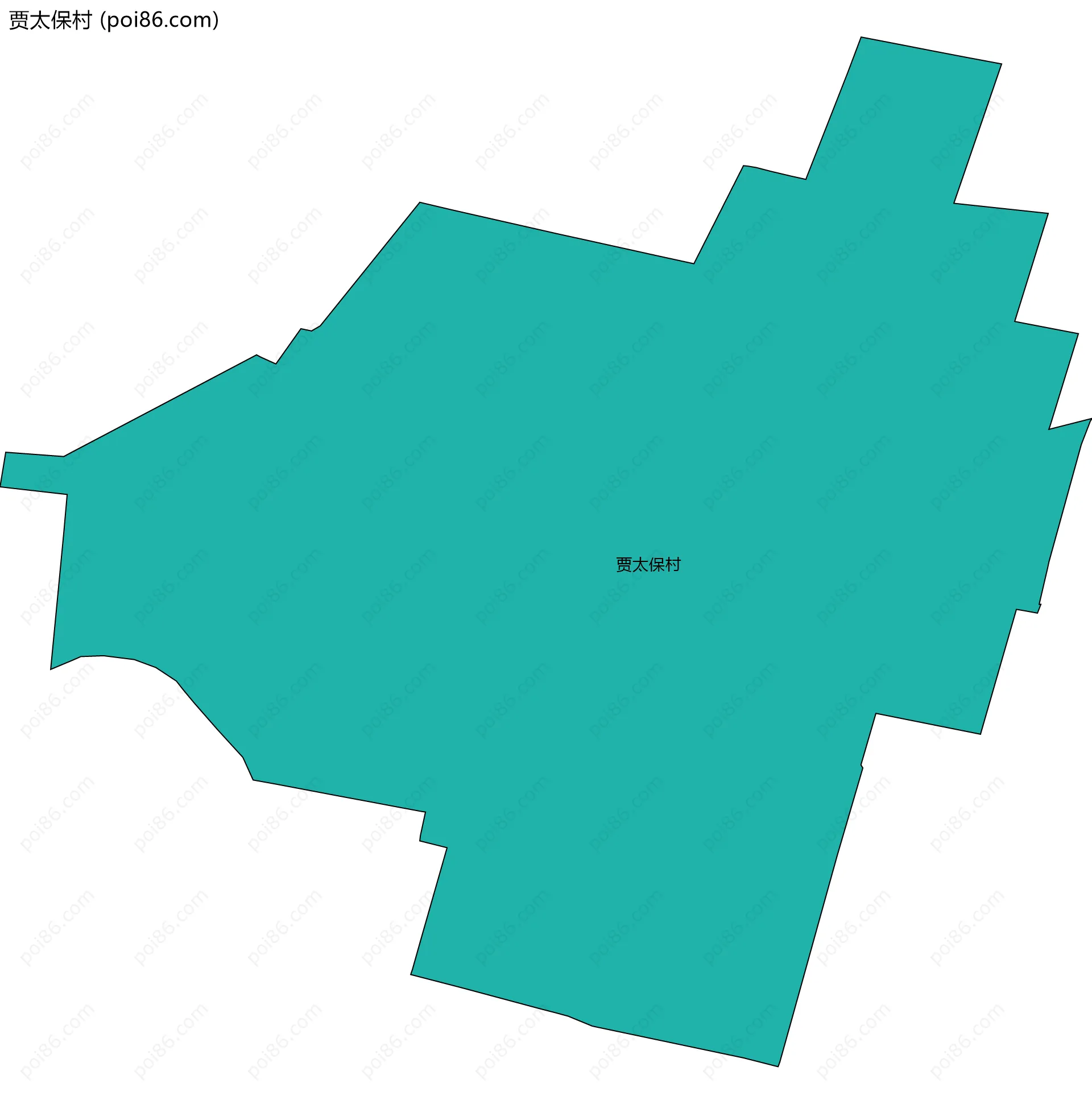 贾太保村边界地图