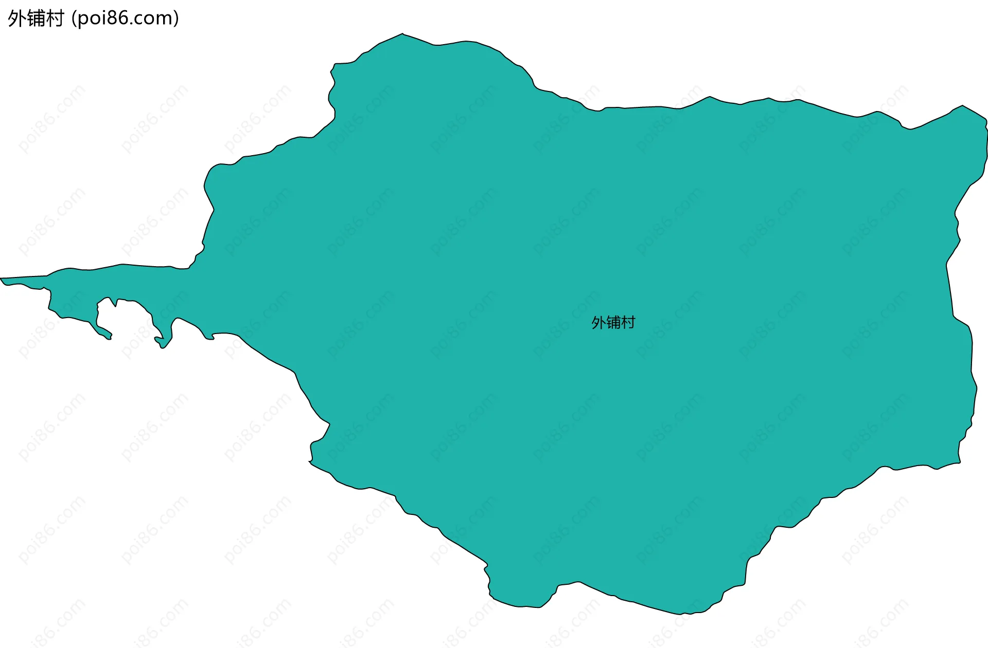 外铺村边界地图