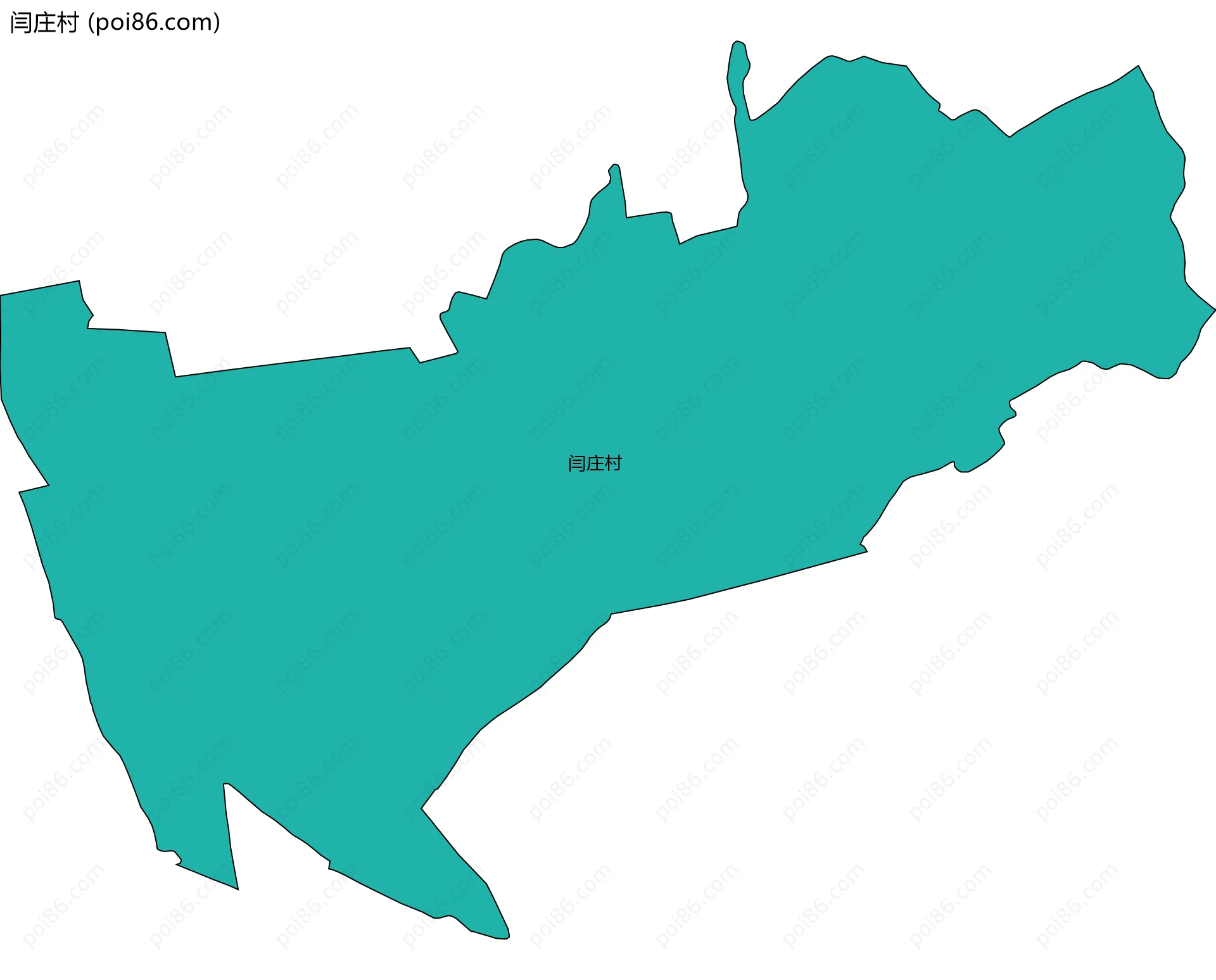 闫庄村边界地图
