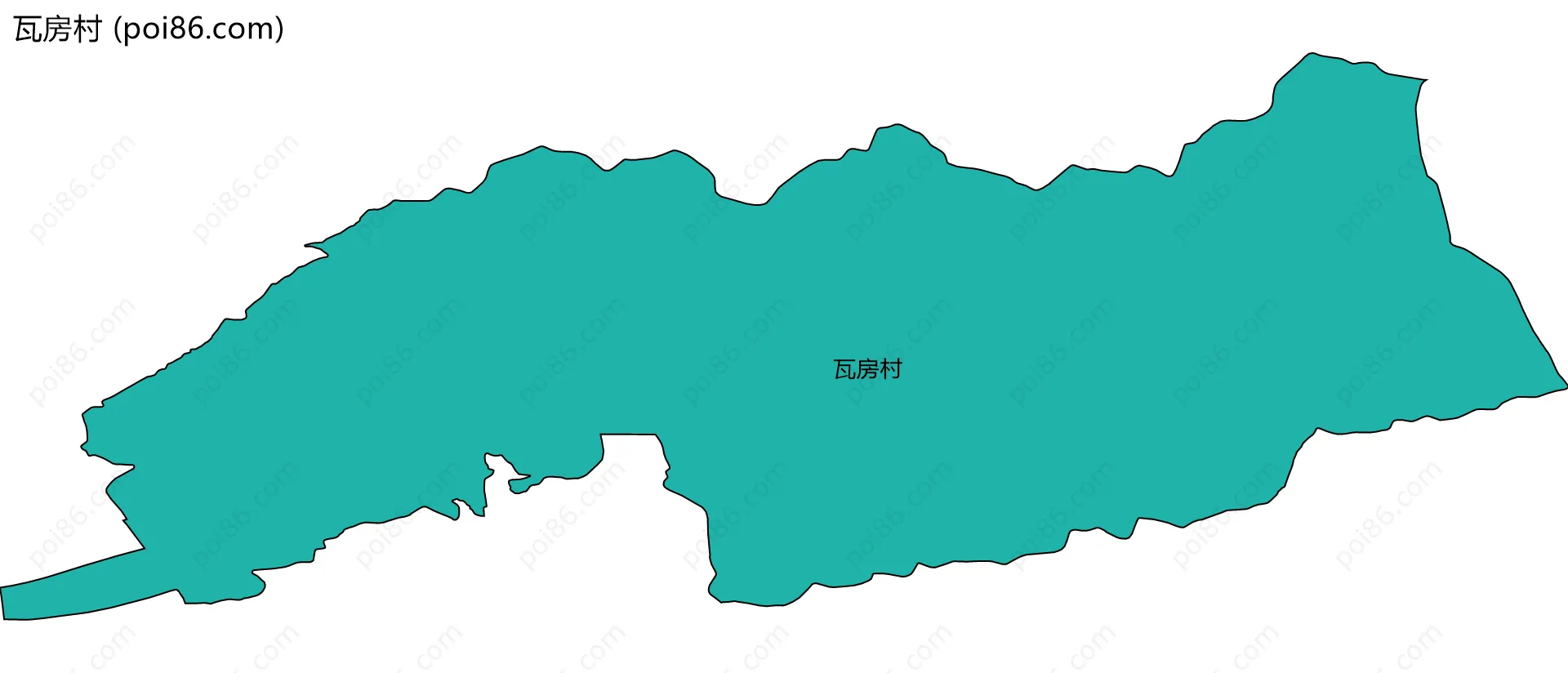 瓦房村边界地图