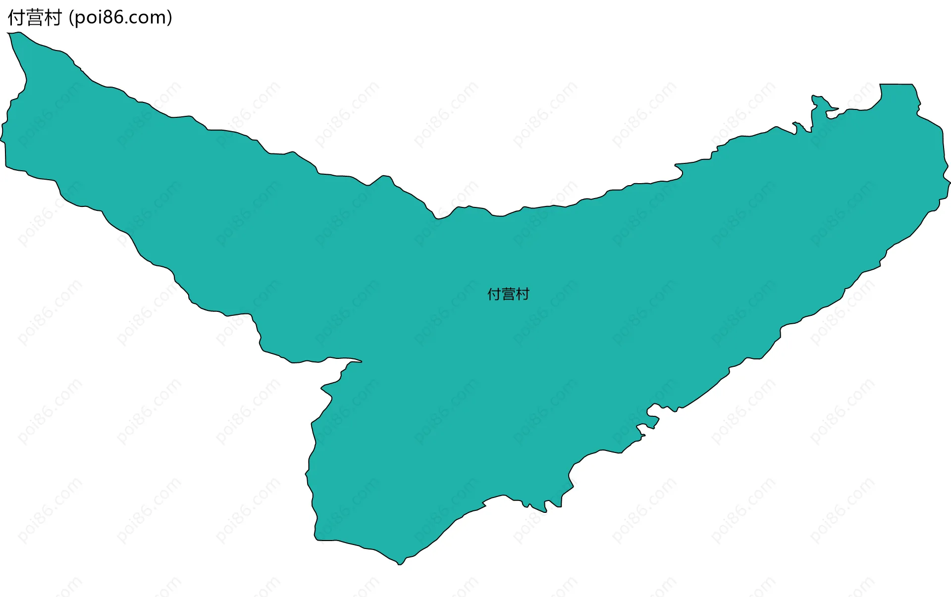 付营村边界地图