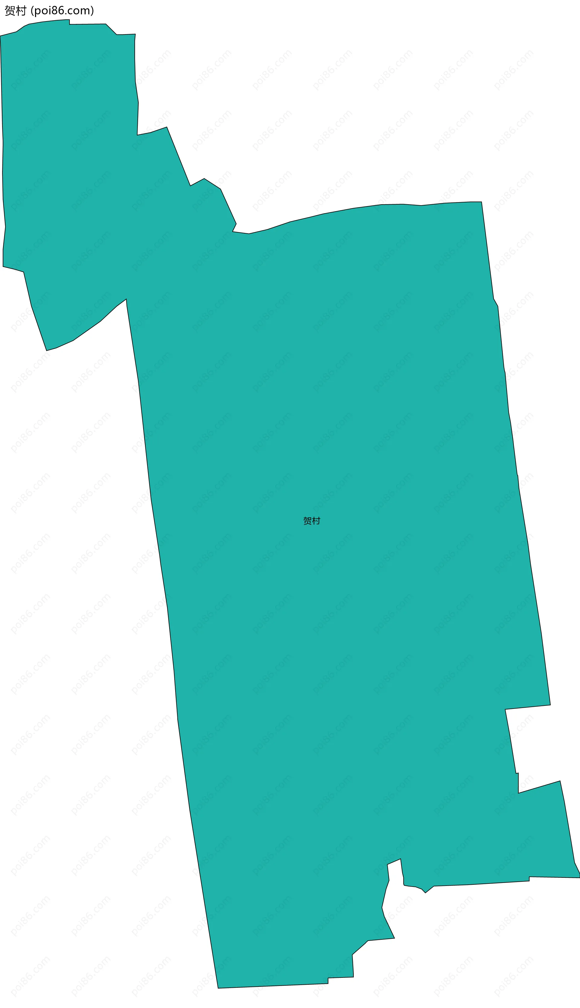 贺村边界地图