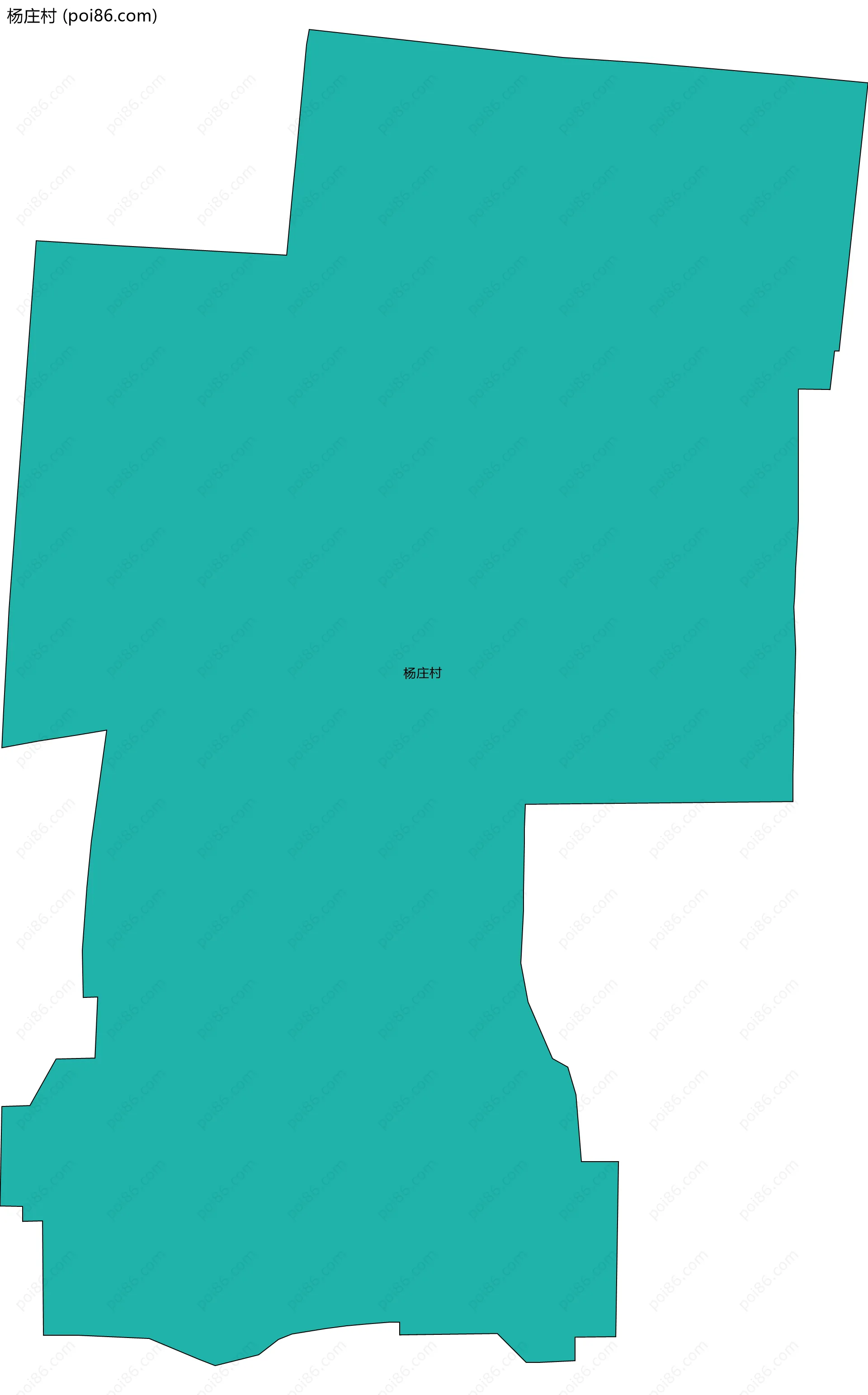 杨庄村边界地图