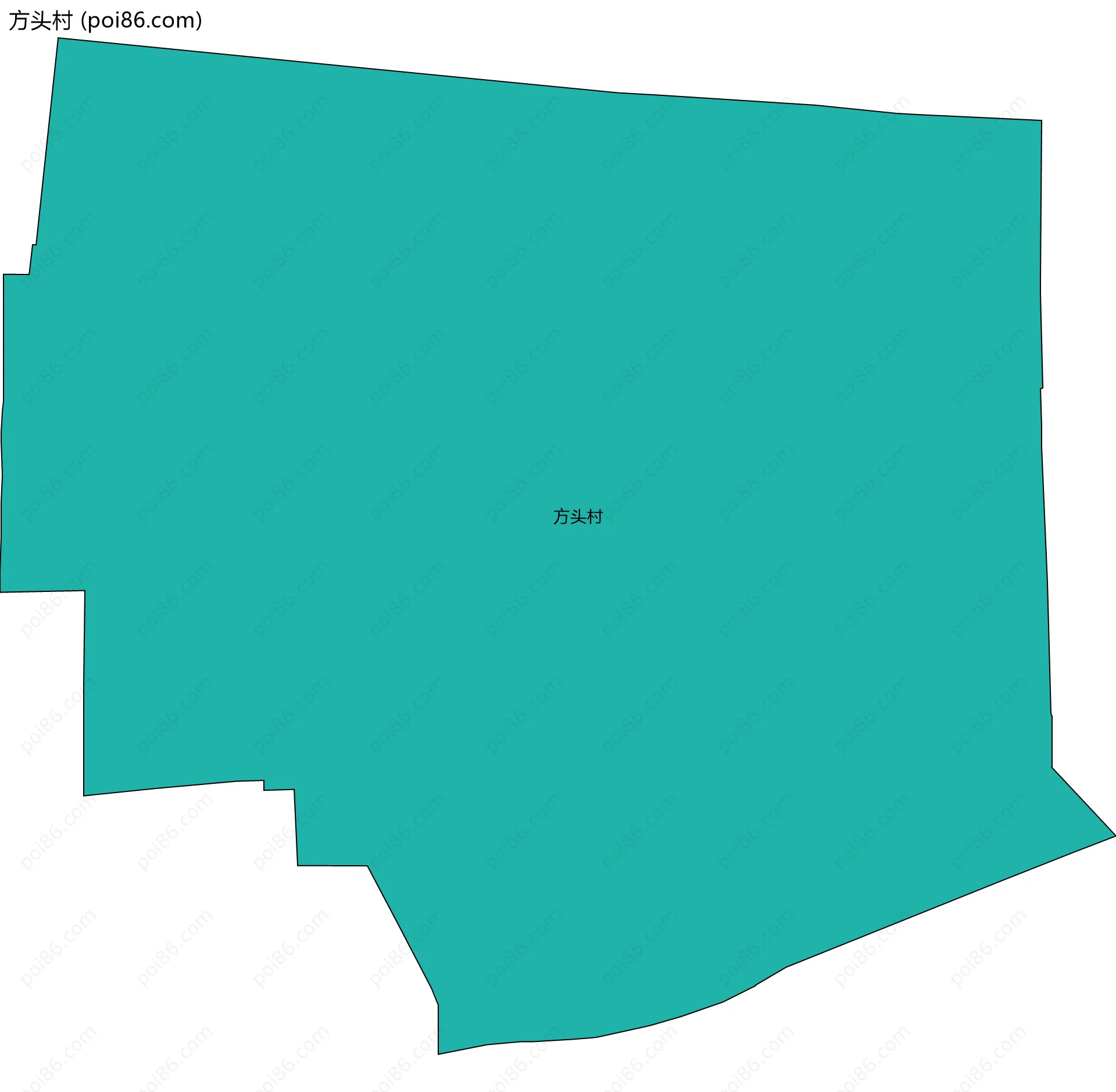 方头村边界地图