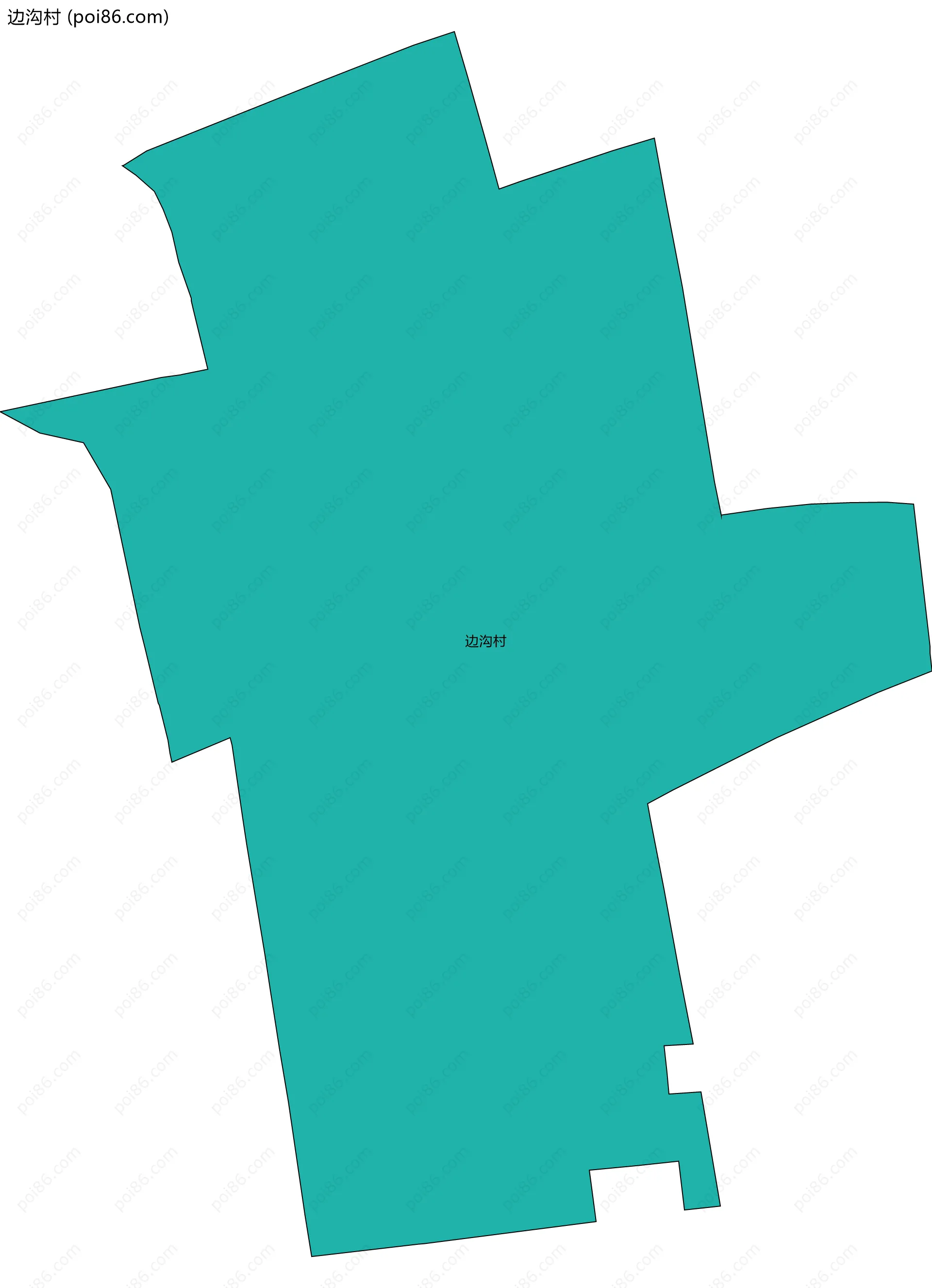 边沟村边界地图