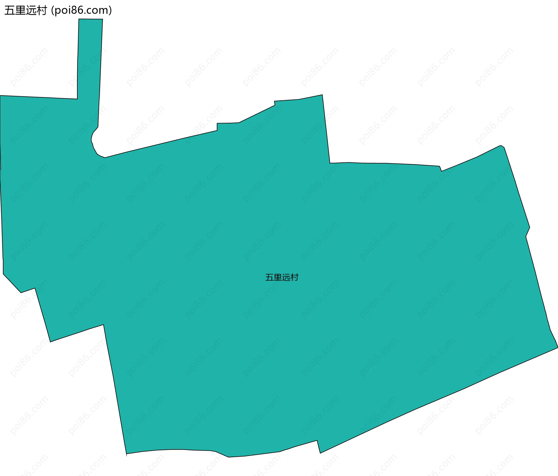 五里远村边界地图
