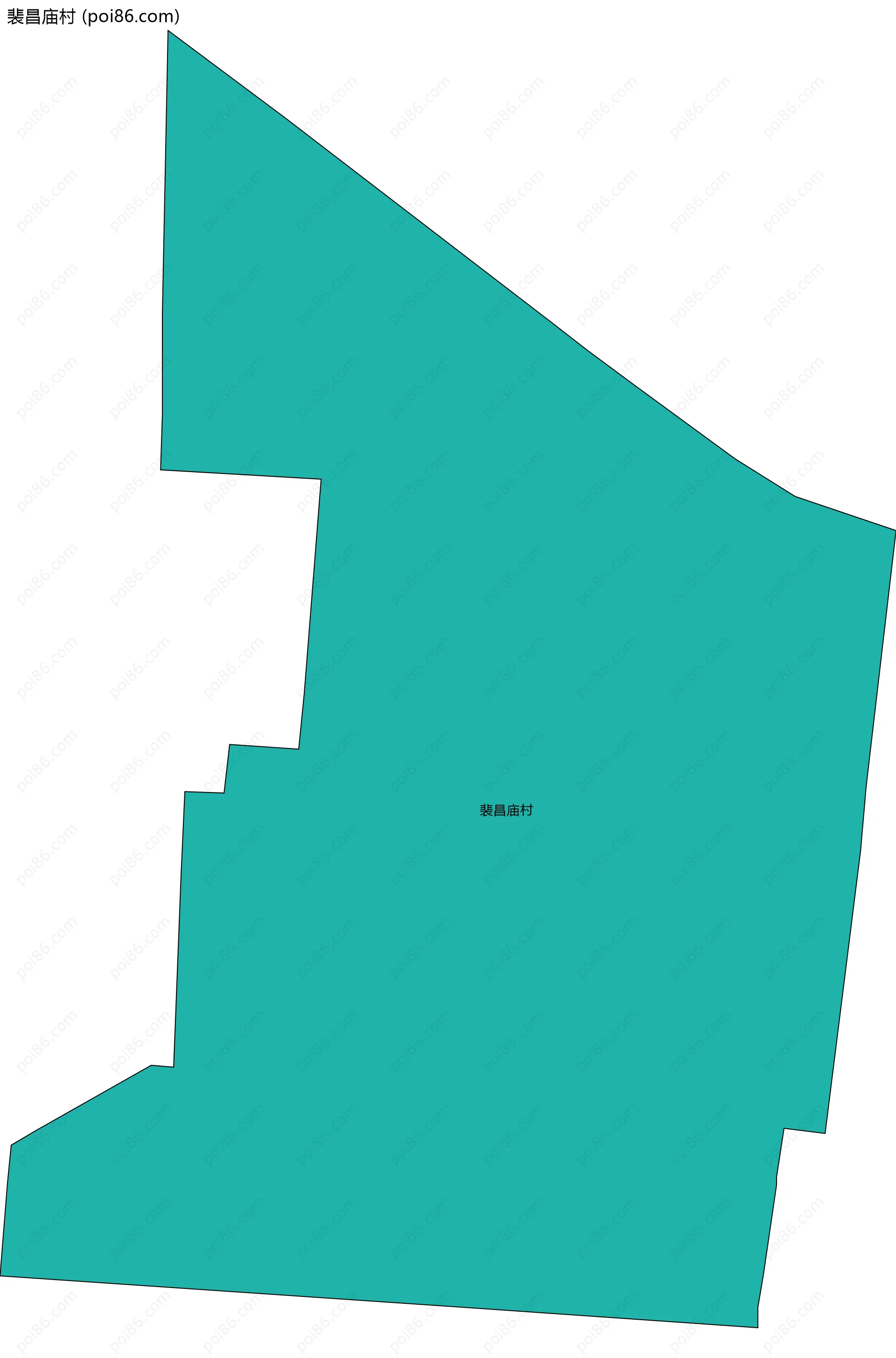 裴昌庙村边界地图