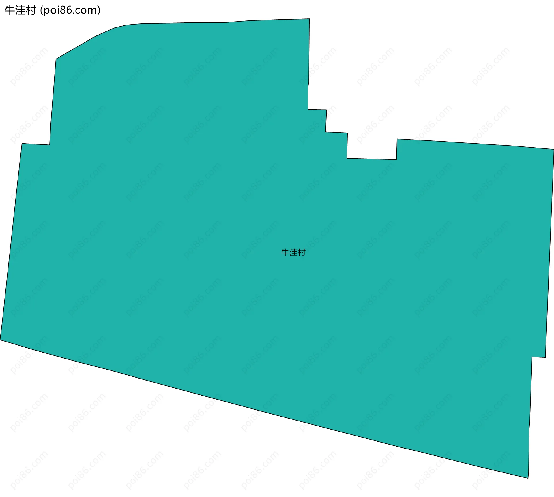 牛洼村边界地图