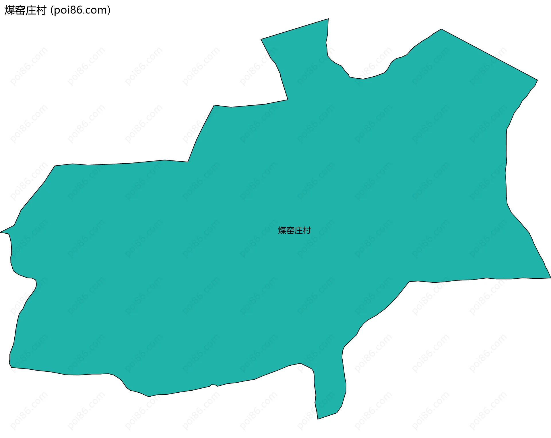 煤窑庄村边界地图