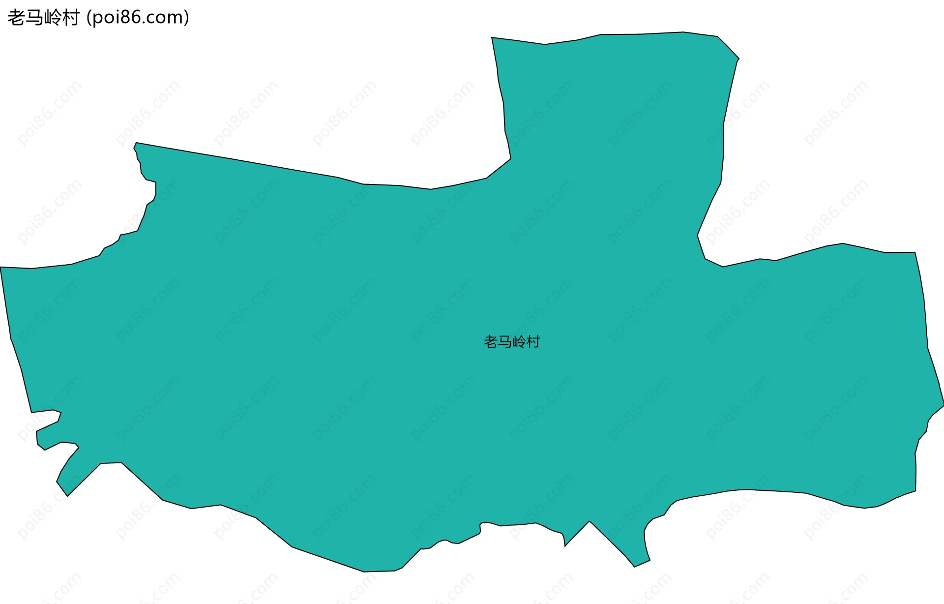 老马岭村边界地图