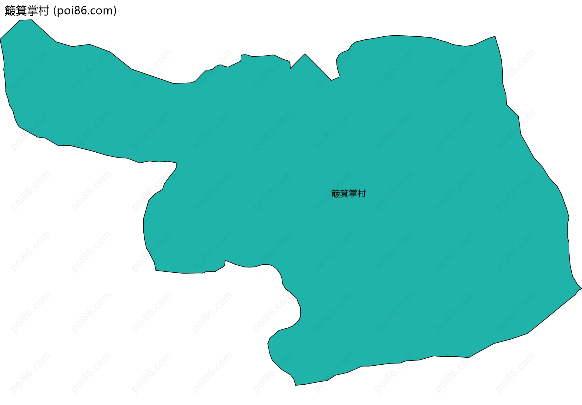 簸箕掌村边界地图