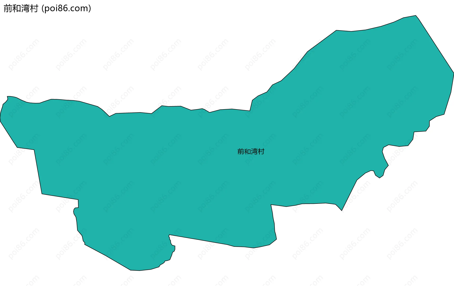 前和湾村边界地图