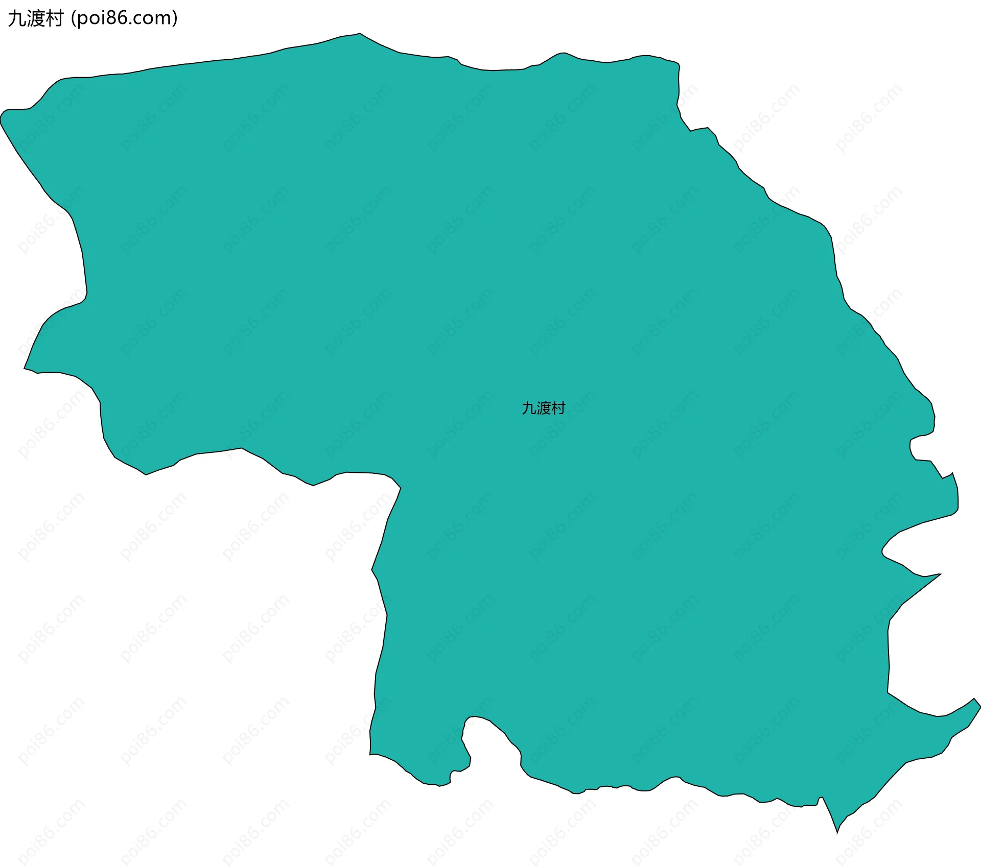 九渡村边界地图