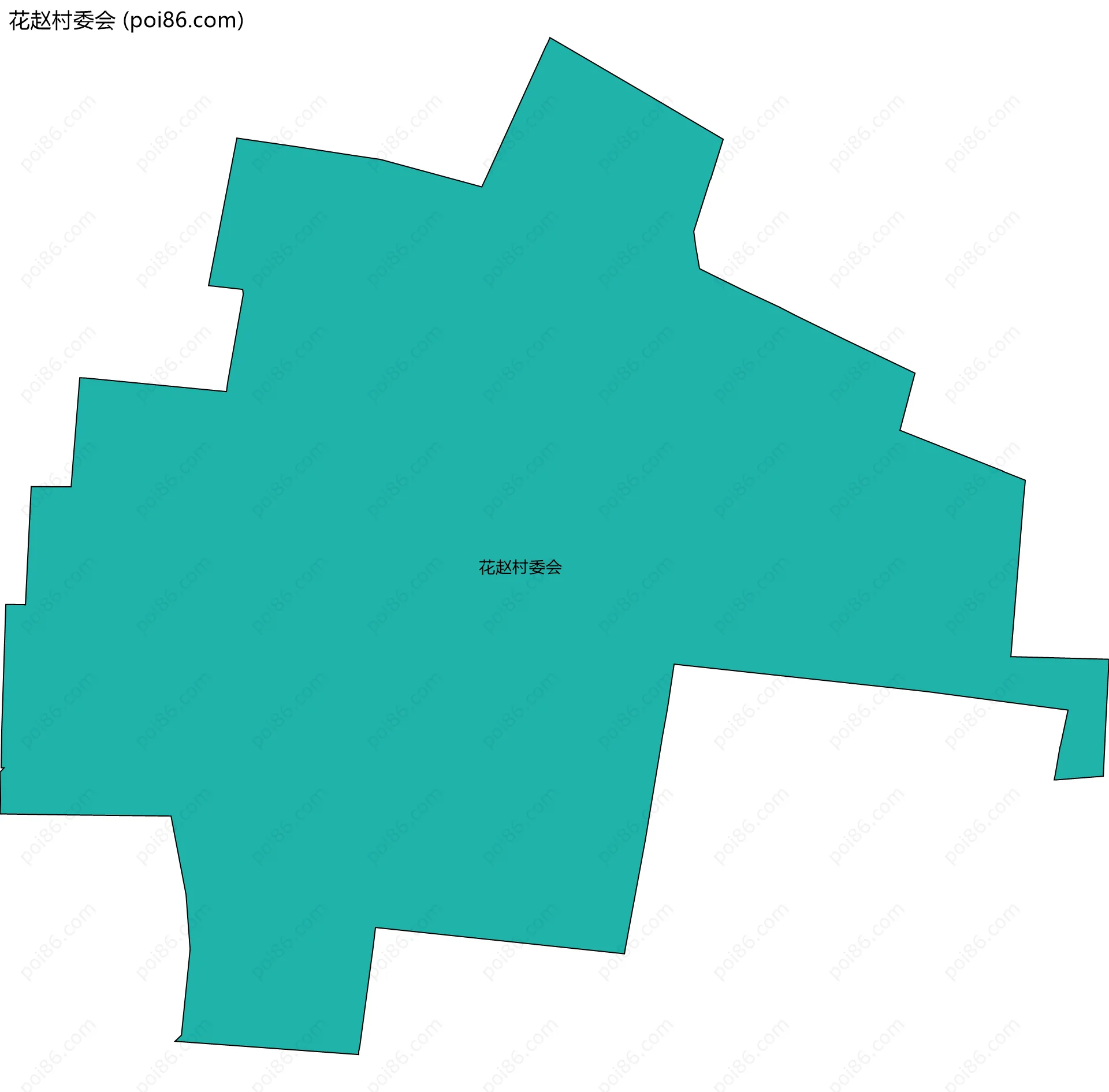 花赵村委会边界地图