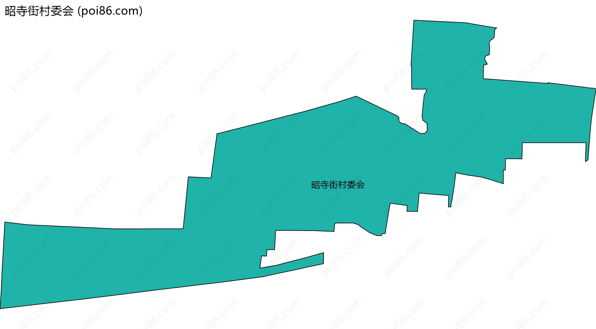 昭寺街村委会边界地图
