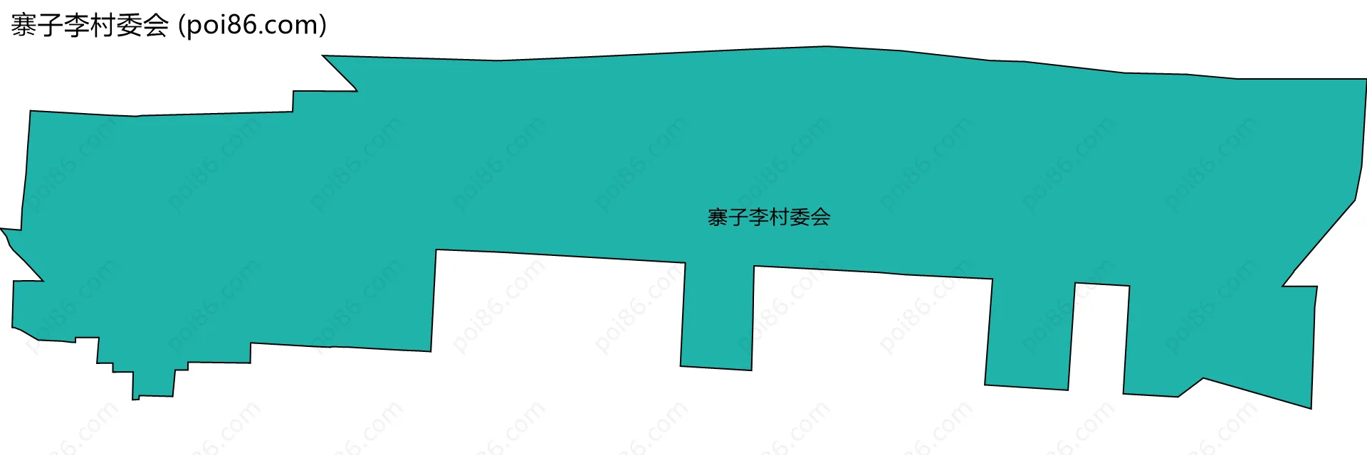 寨子李村委会边界地图