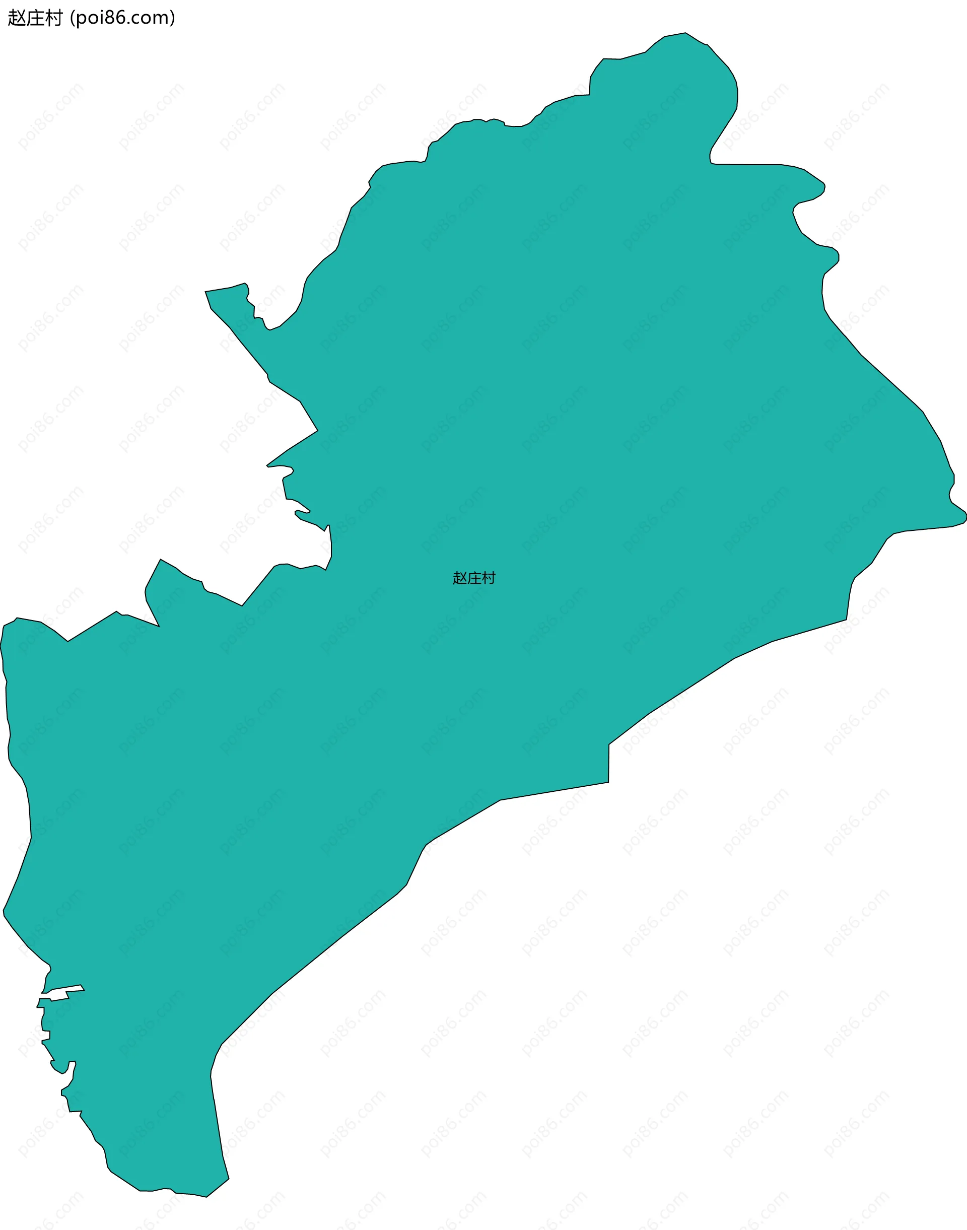 赵庄村边界地图