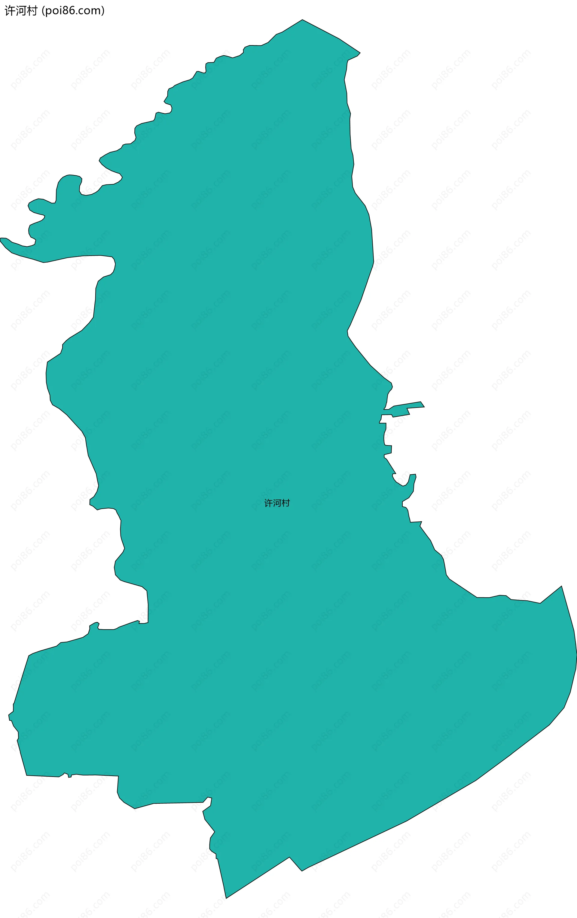 许河村边界地图