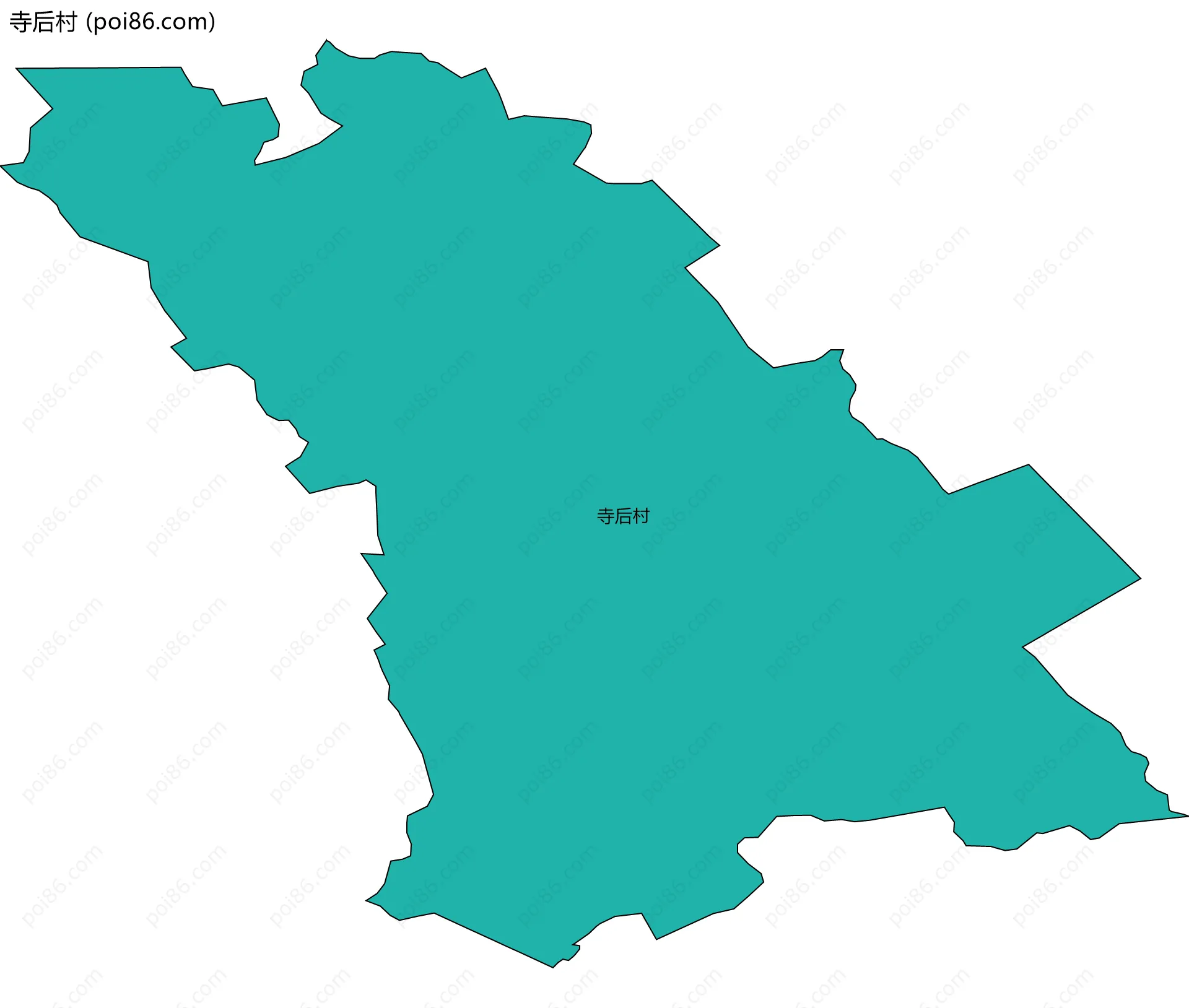 寺后村边界地图