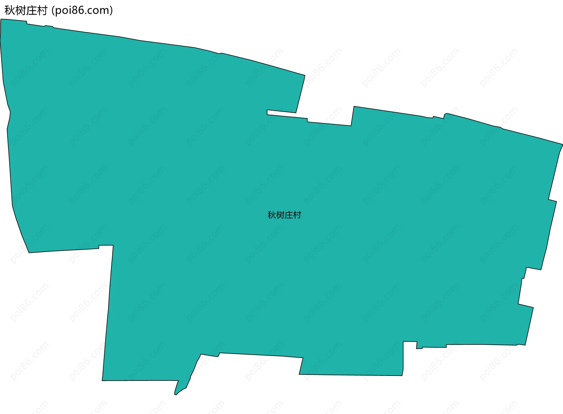 秋树庄村边界地图
