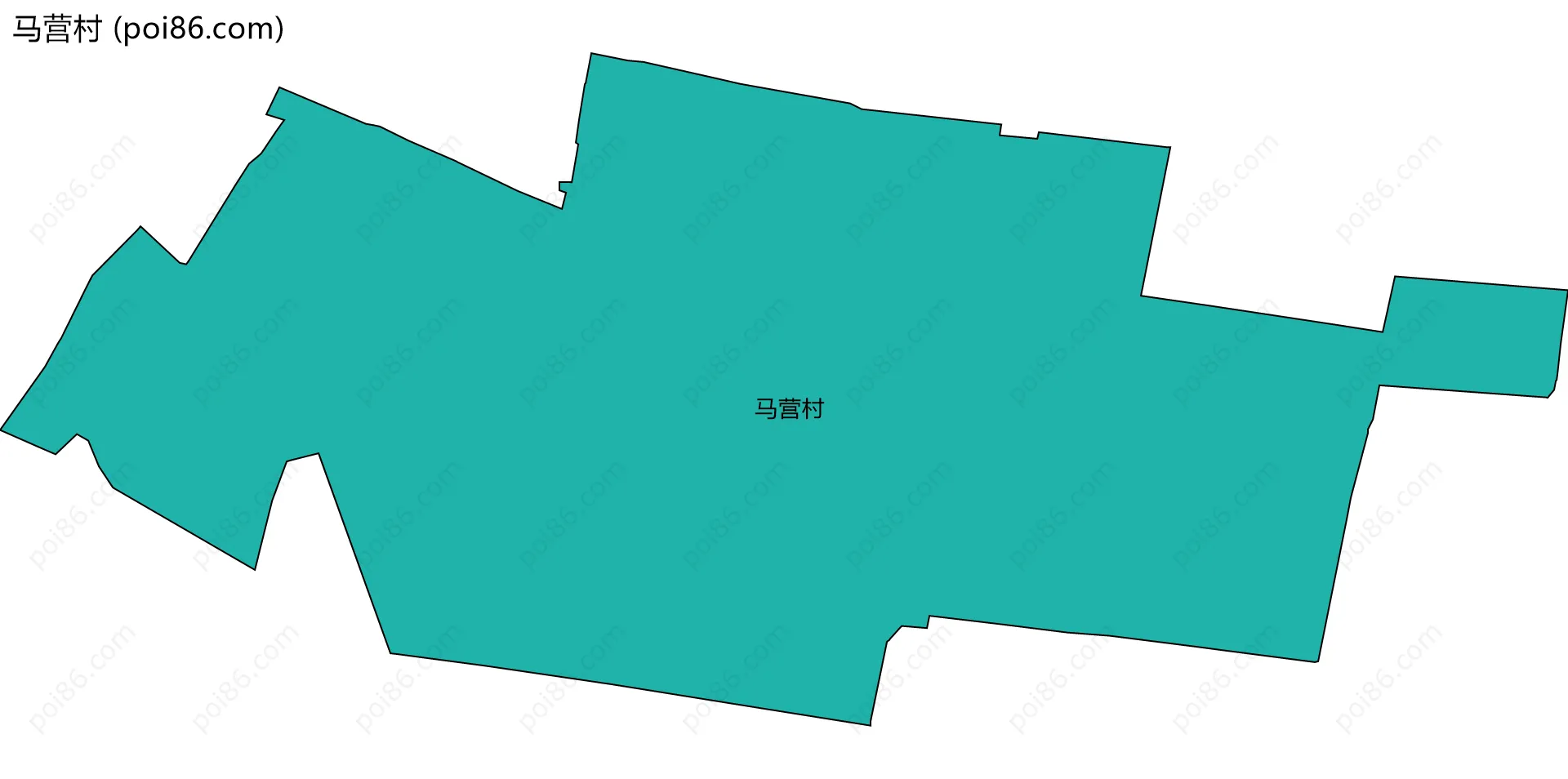 马营村边界地图