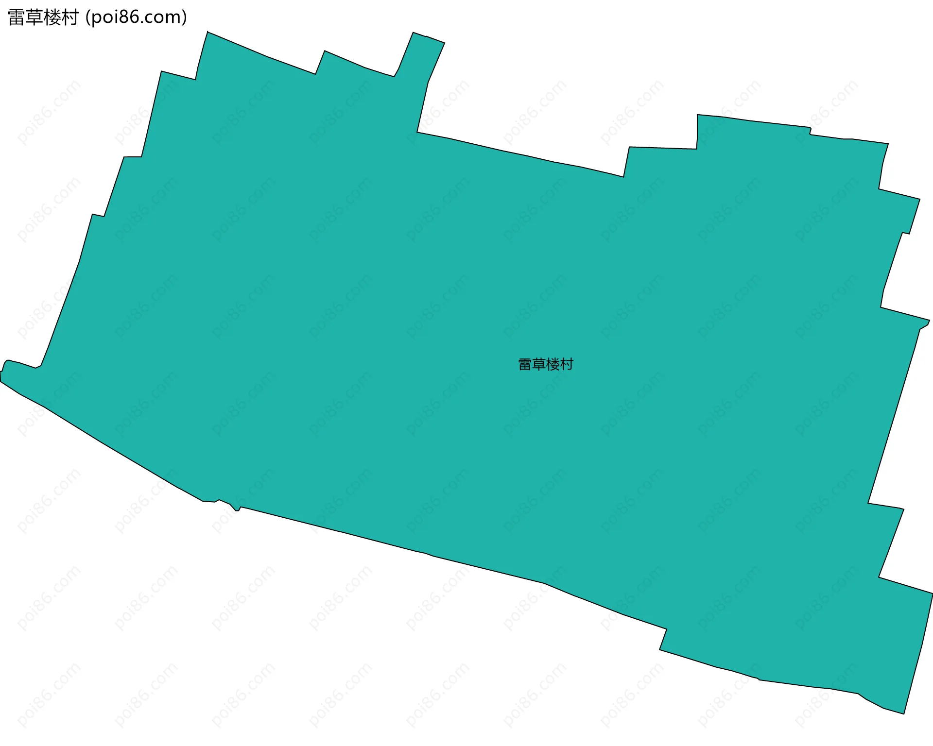 雷草楼村边界地图