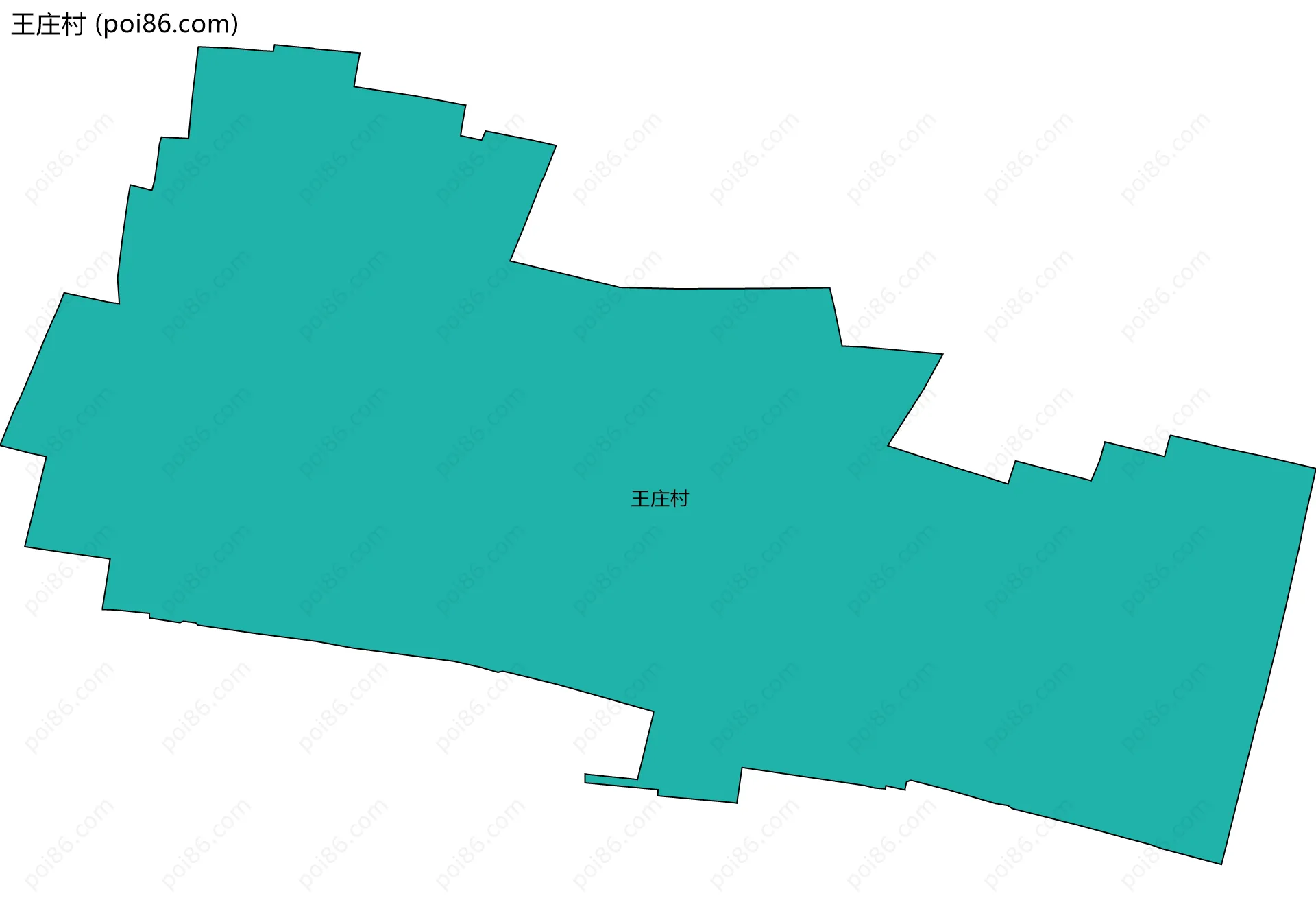 王庄村边界地图