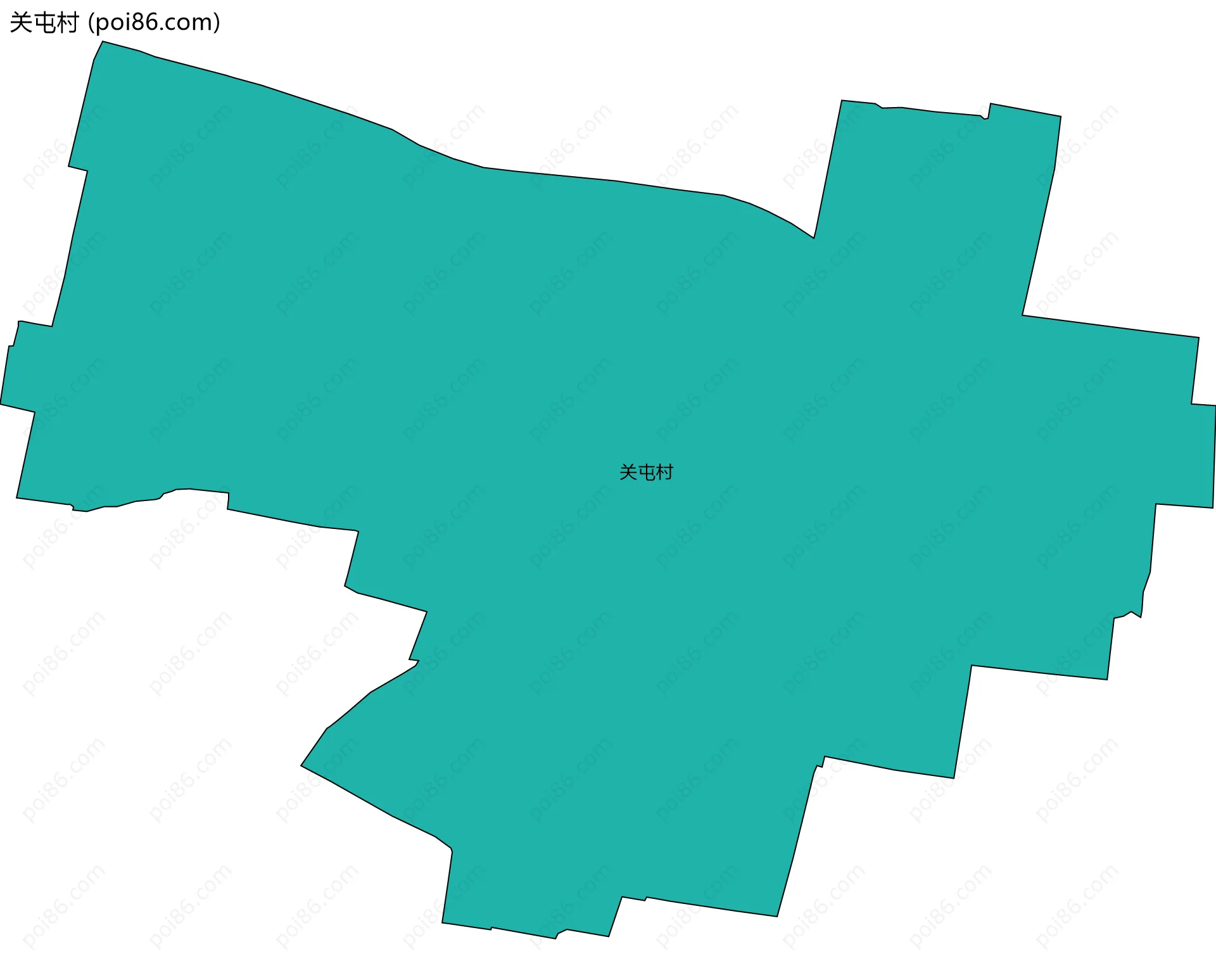 关屯村边界地图