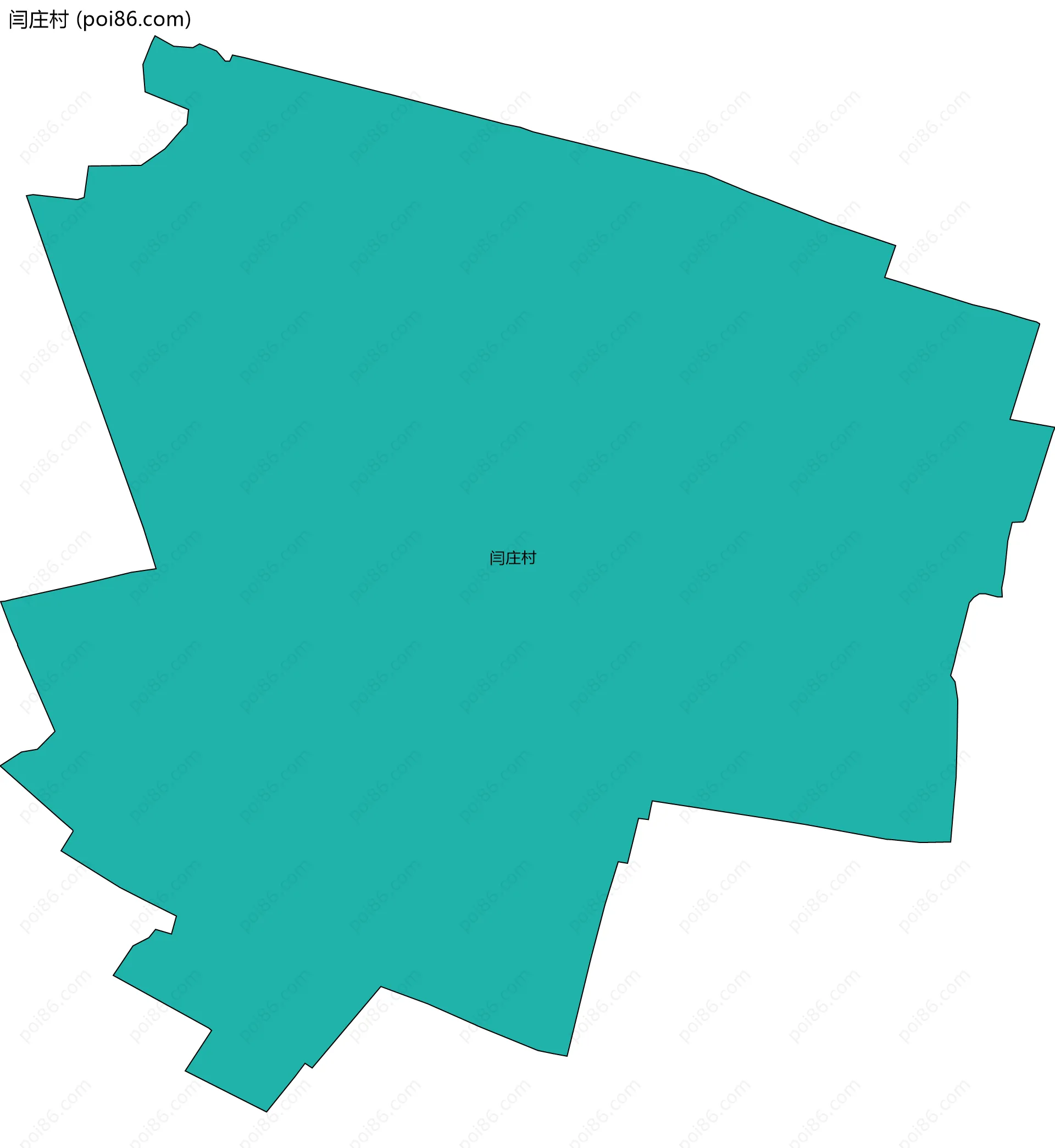 闫庄村边界地图