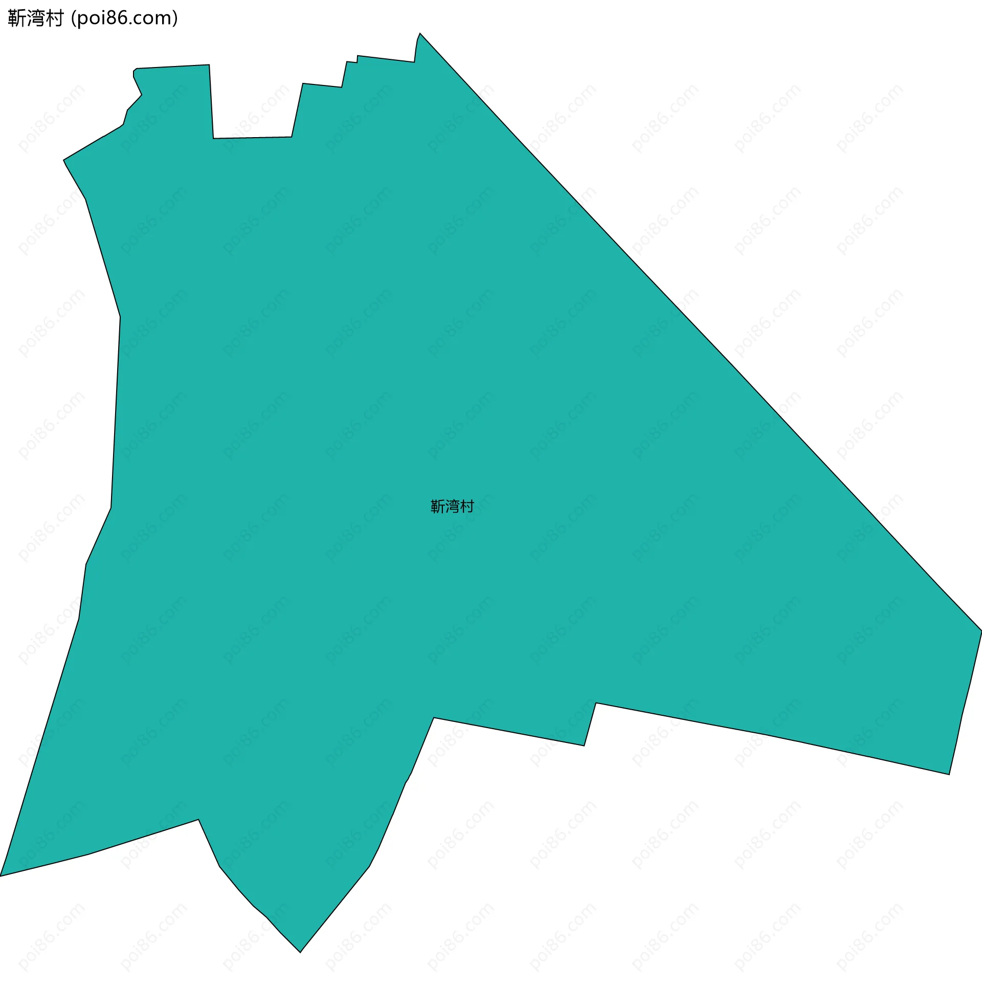 靳湾村边界地图