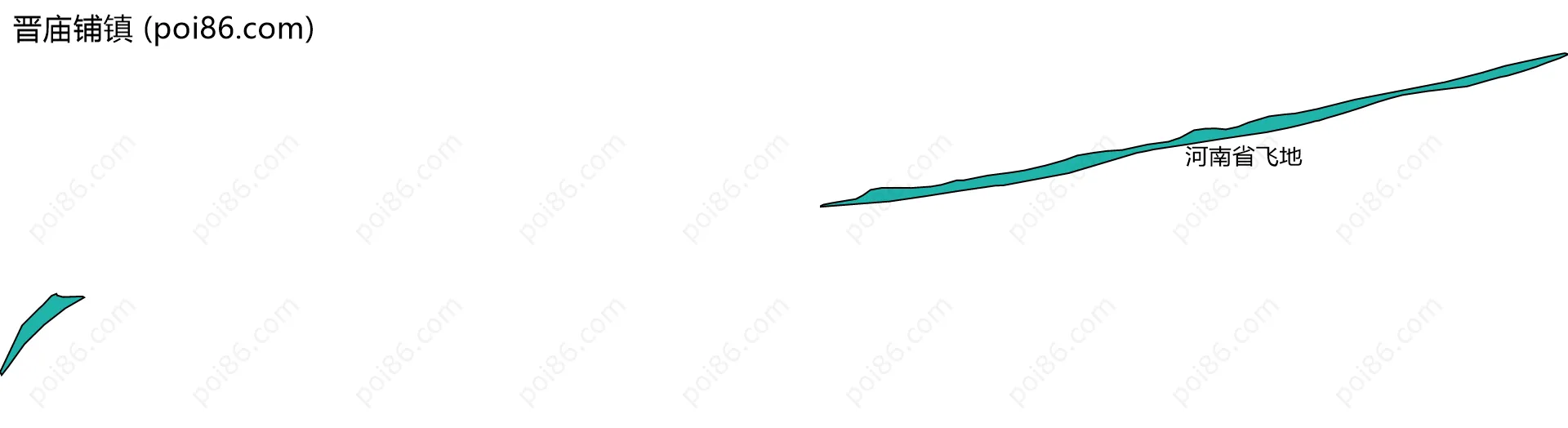 晋庙铺镇边界地图(五级行政区划)