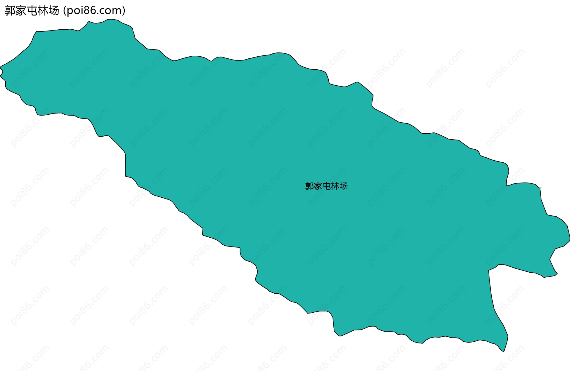 郭家屯林场边界地图