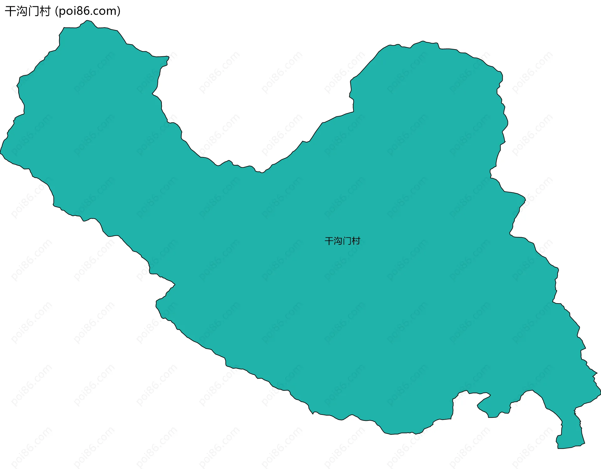 干沟门村边界地图