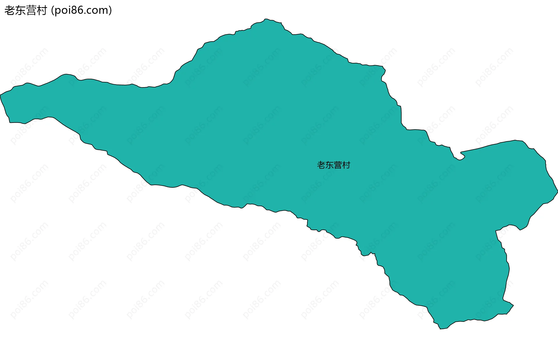 老东营村边界地图
