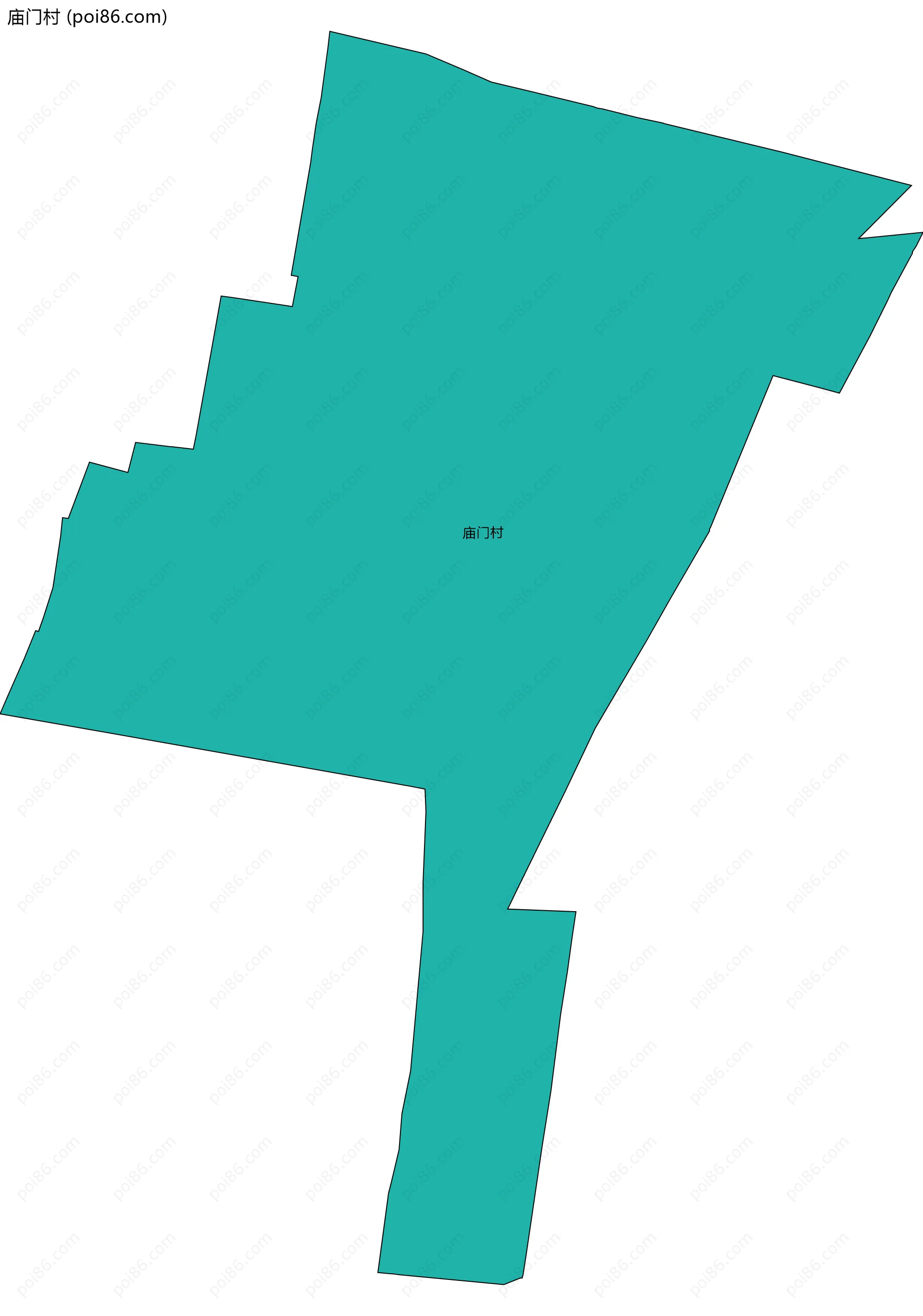 庙门村边界地图