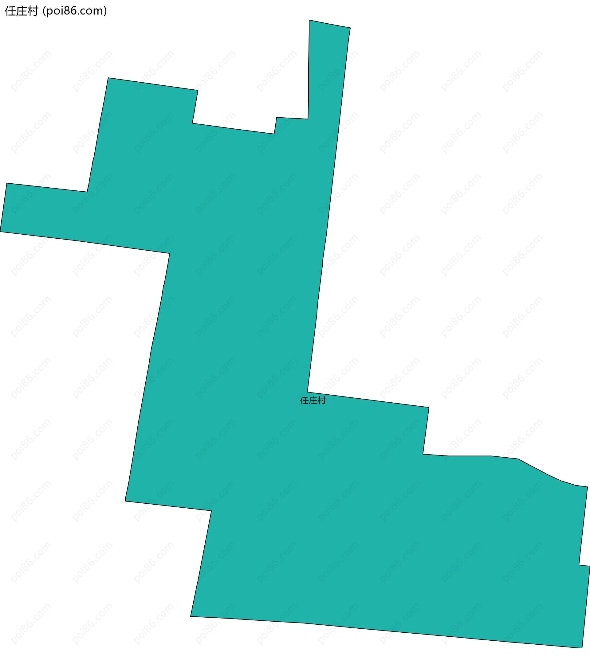 任庄村边界地图