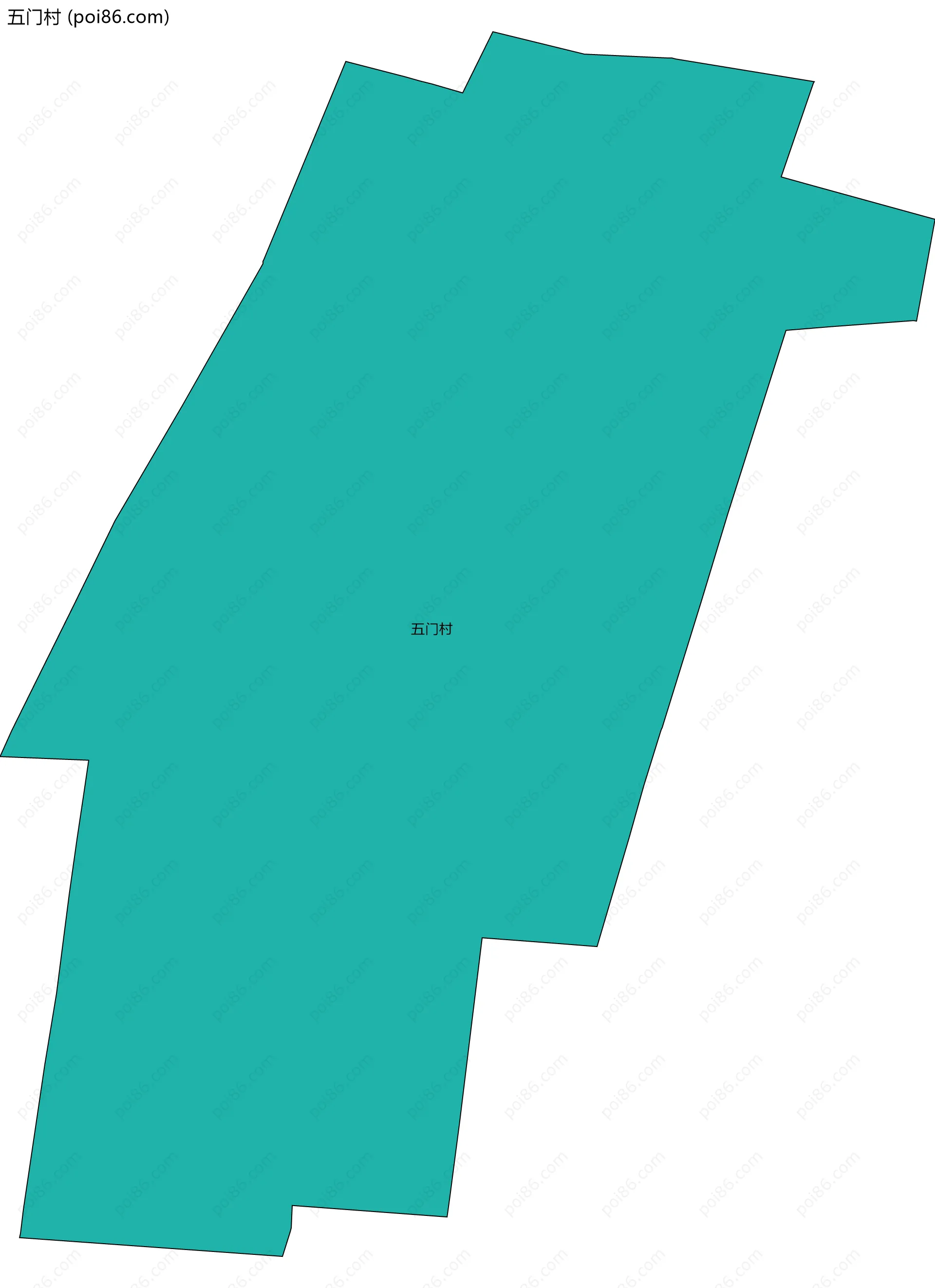 五门村边界地图