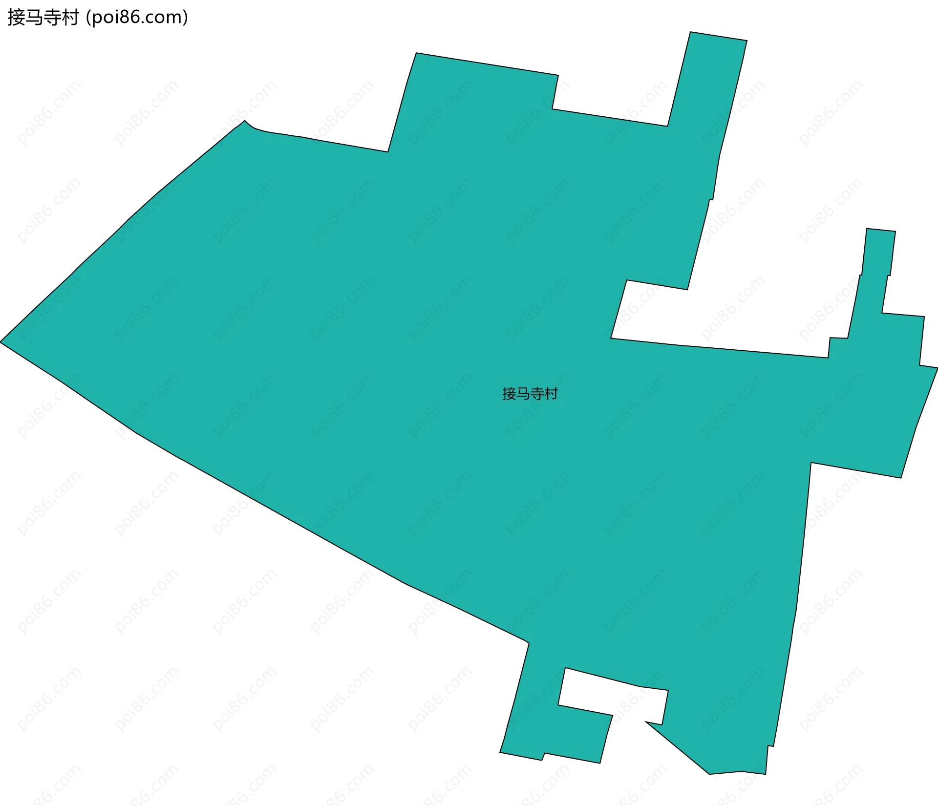 接马寺村边界地图