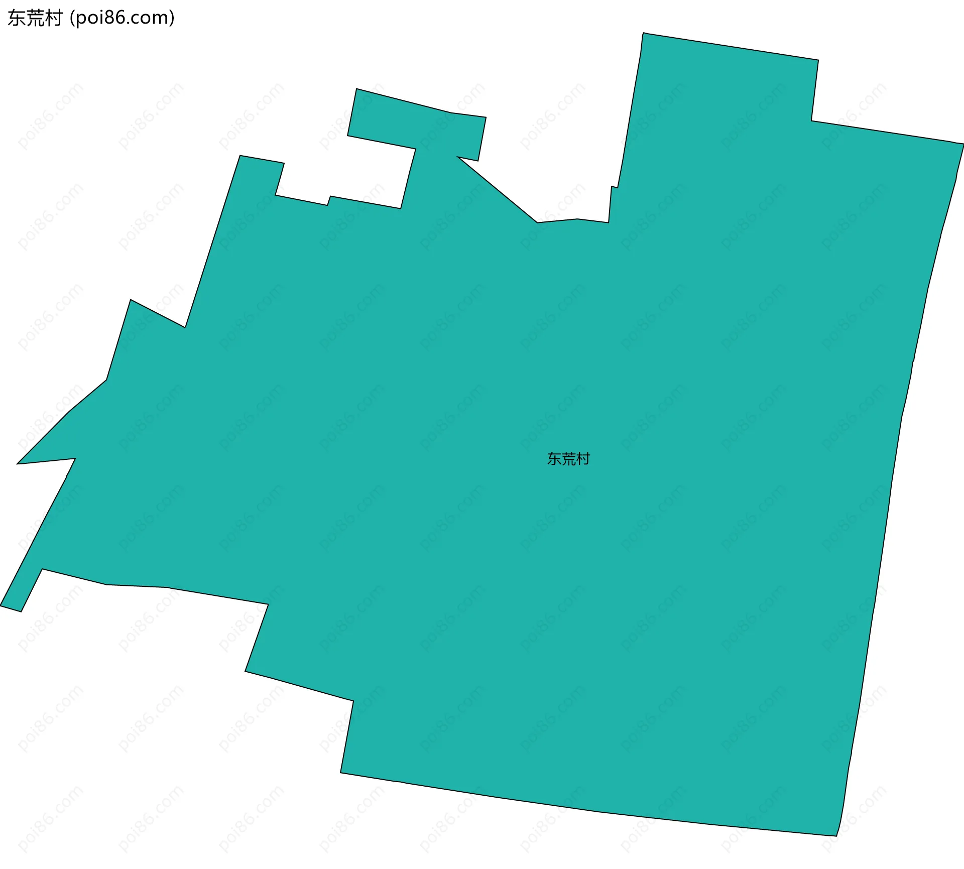 东荒村边界地图