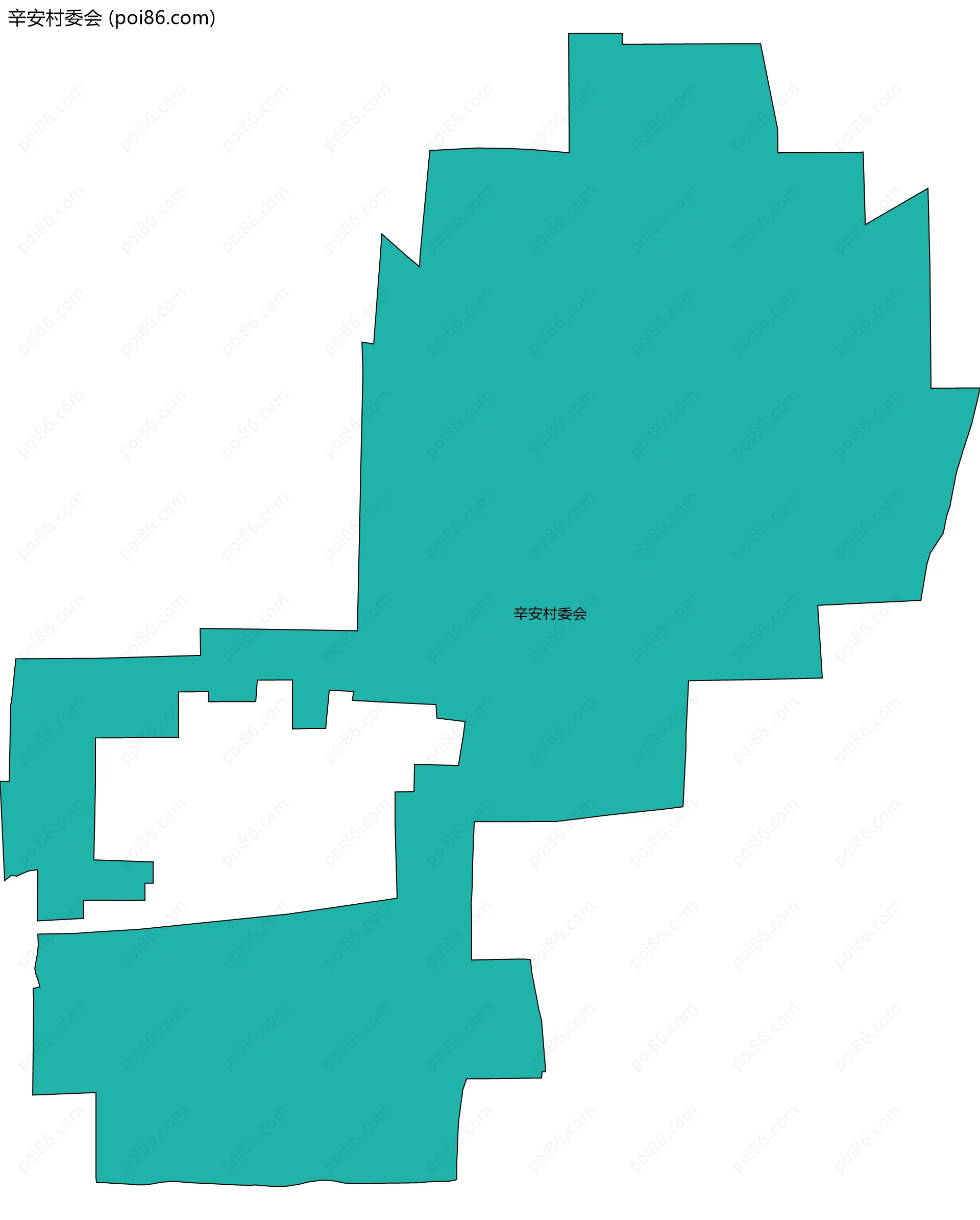 辛安村委会边界地图